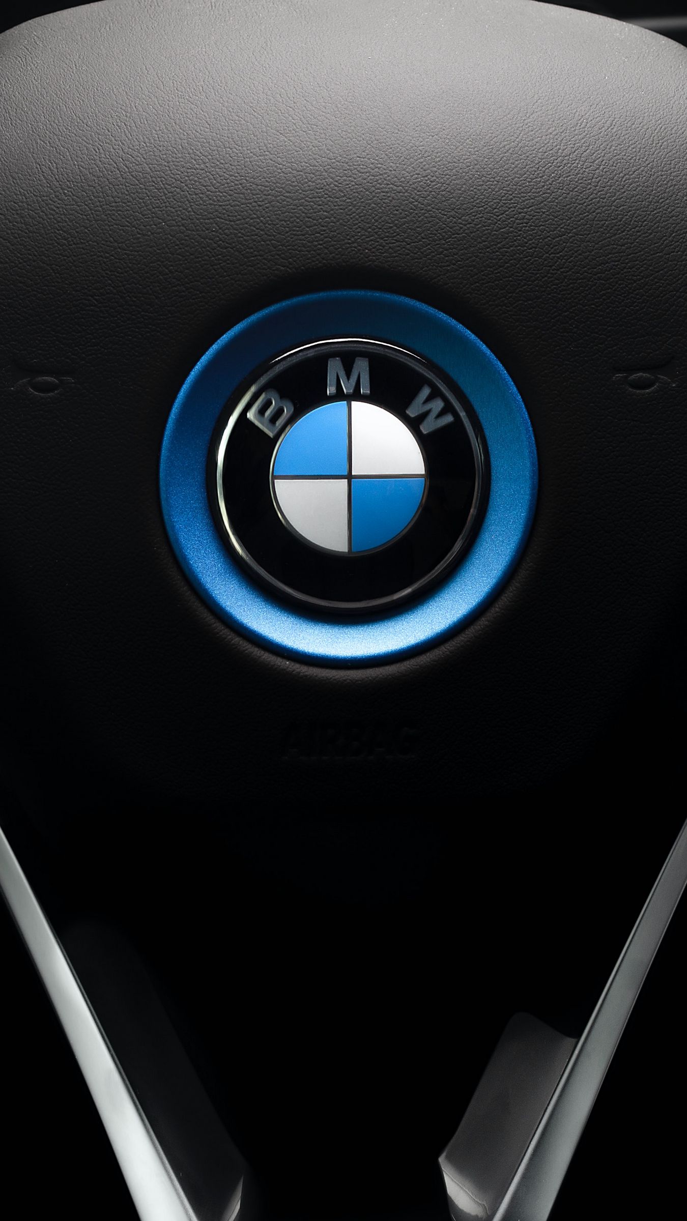 Download wallpaper 1350x2400 bmw, car, steering wheel, black, brand iphone 8+/7+/6s+/for parallax HD background