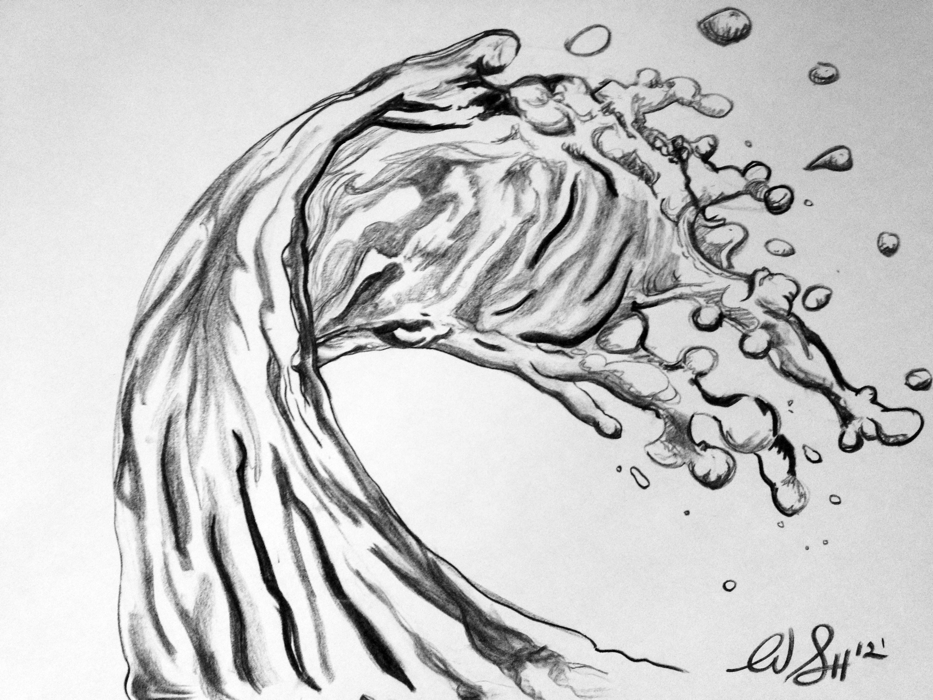 Water Drawing Wallpaper Free Water Drawing Background