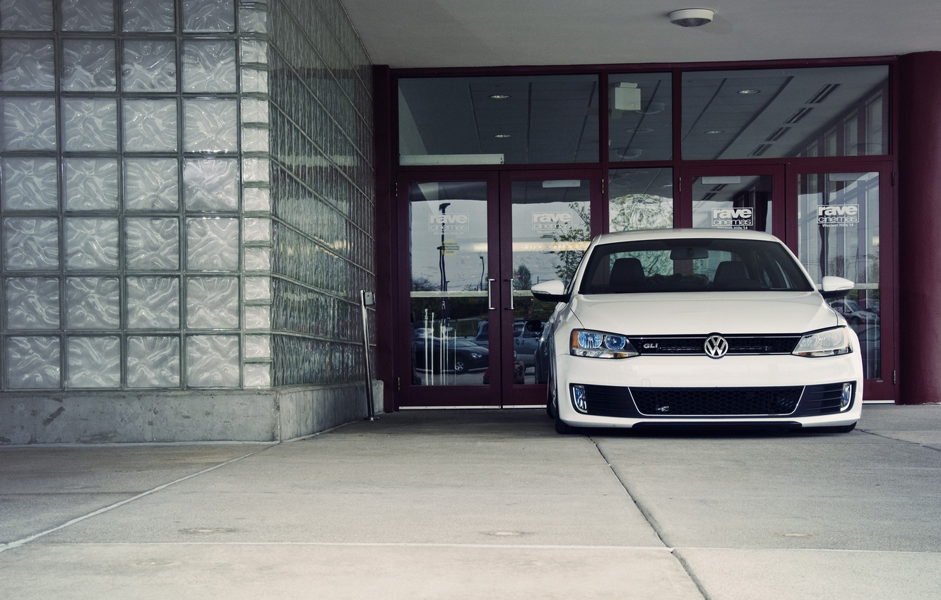 Wallpaper Volkswagen, Jetta, white, front, MK6, GLI image for desktop, section volkswagen