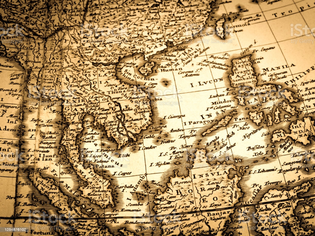 Antique World Map Southeast Asia Stock Illustration Image Now