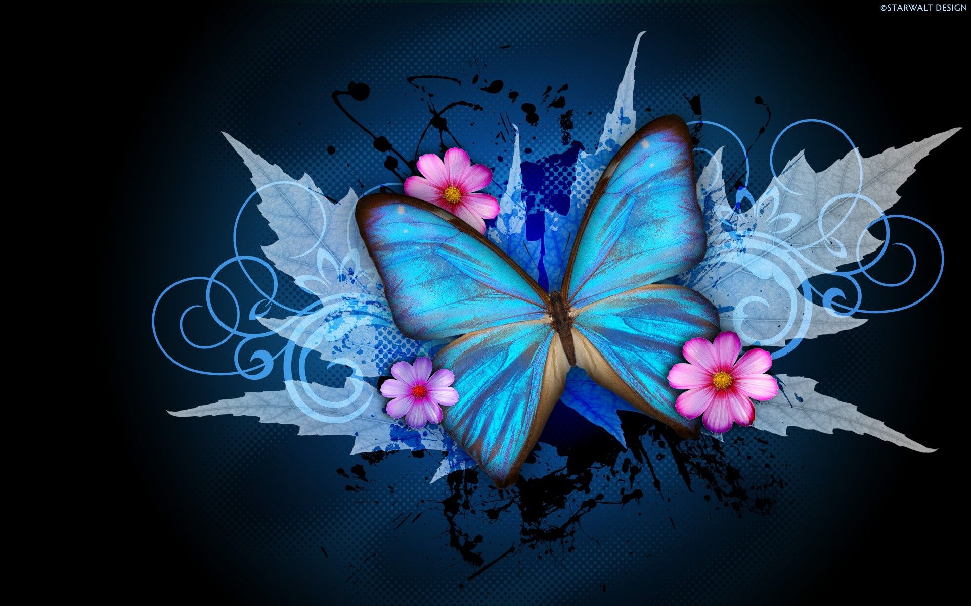 Butterfly Abstract Wallpaper