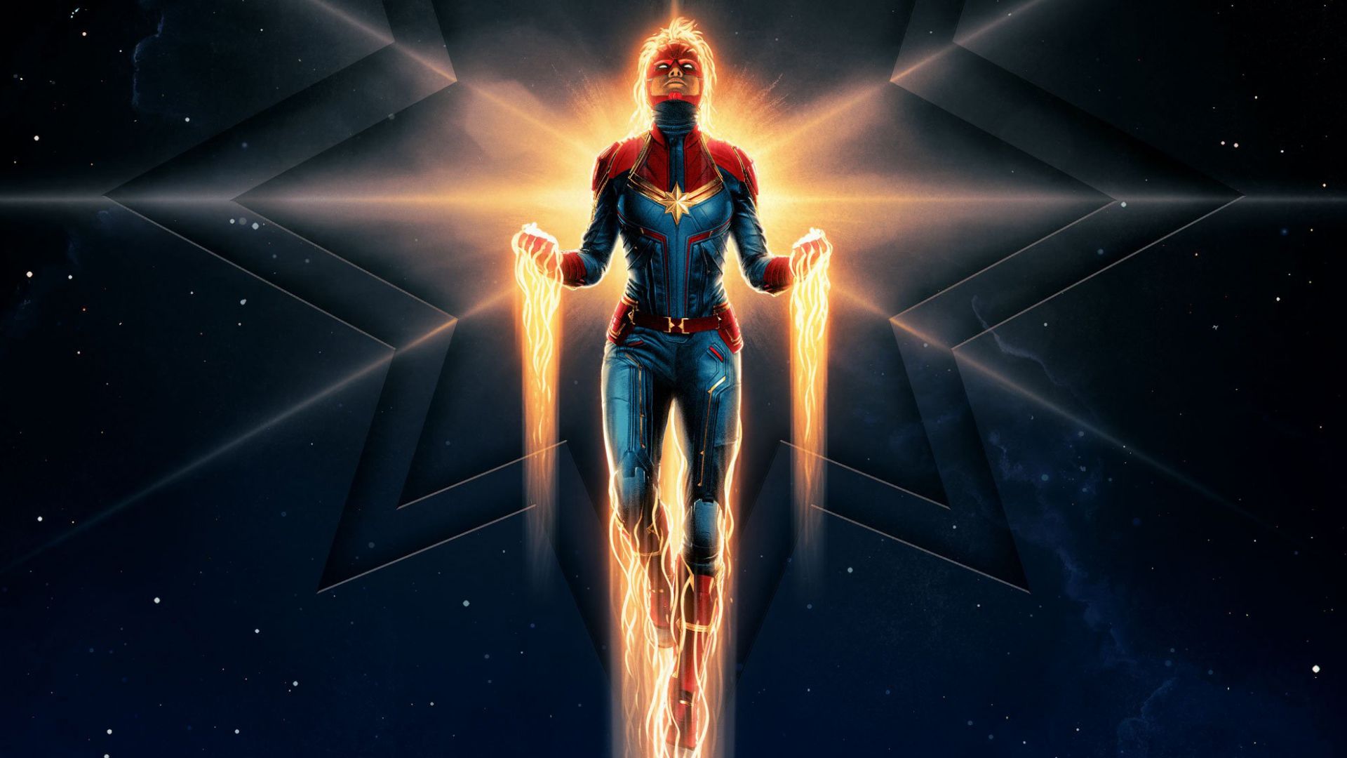 Poster, captain marvel, movie, legendary superhero, 2019 wallpaper, HD image, picture, background, e38186