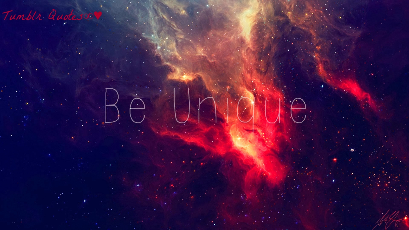 galaxy with quotes wallpaper