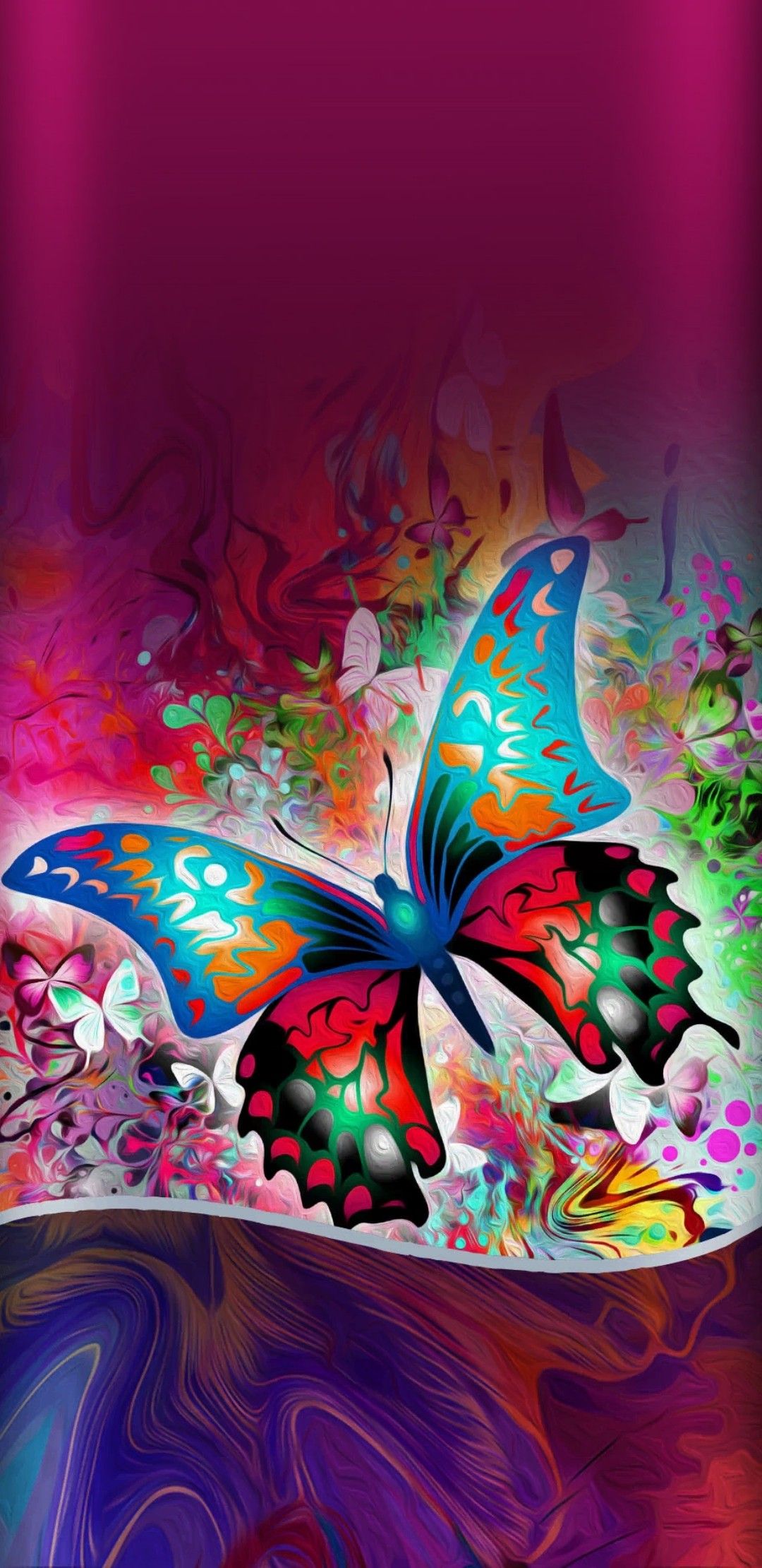 Wallpaper. By Artist Unknown. Butterfly wallpaper background, Butterfly wallpaper, S8 wallpaper