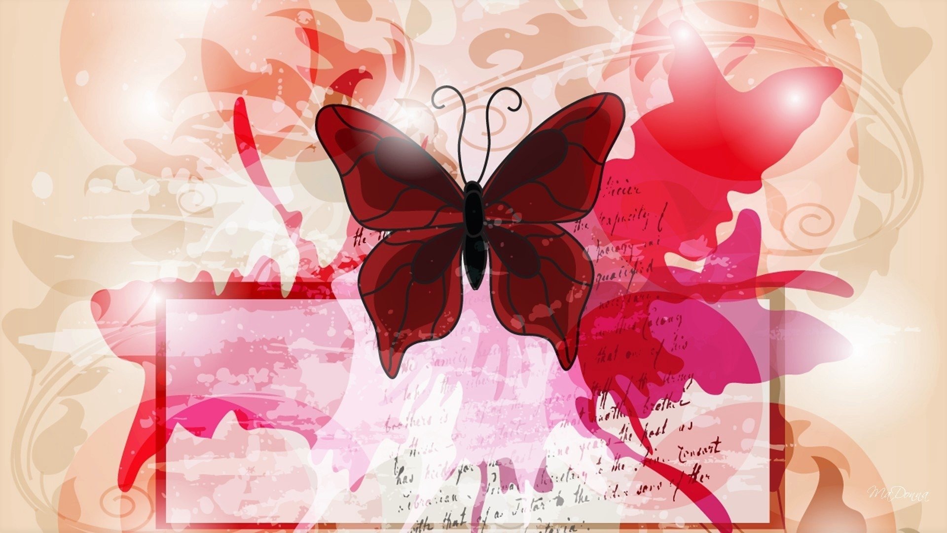 Butterfly Art HD Wallpaper