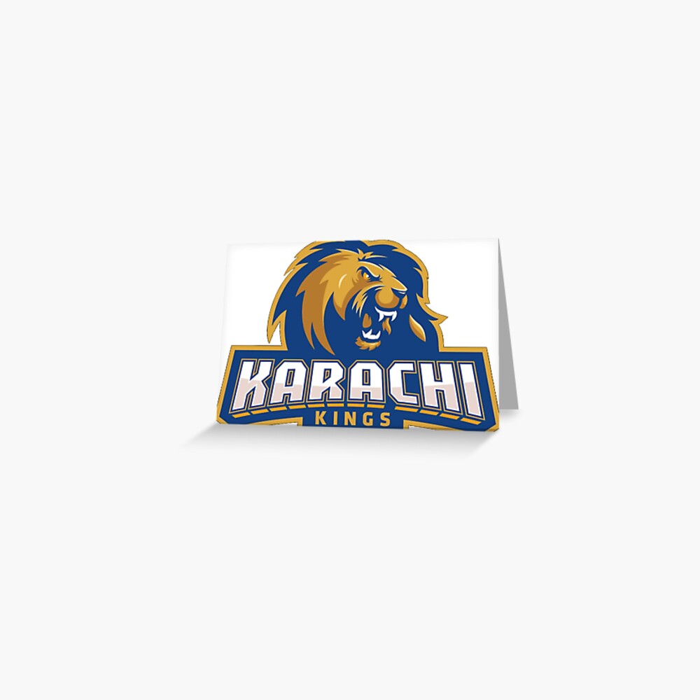 Karachi Kings cricket logo Greeting Card