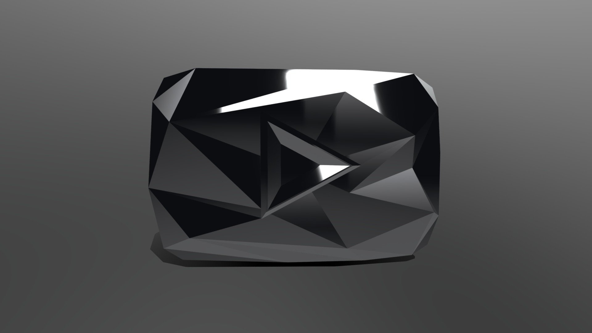 Youtube Diamond Play Button!! Free 3D model by ARS 3D [23f6d64]