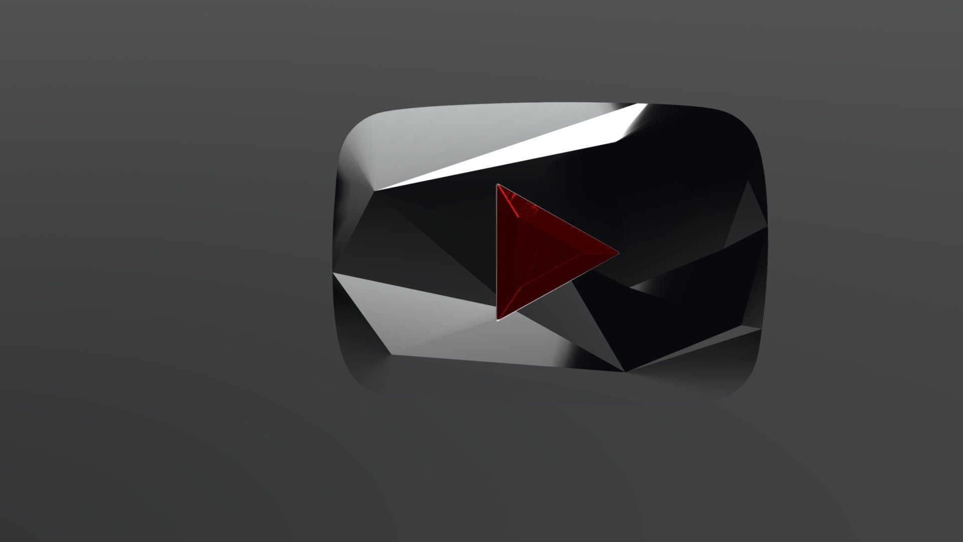 YouTube 100 Million Red Diamond Play Button Model By Jason Kovac [b937995]