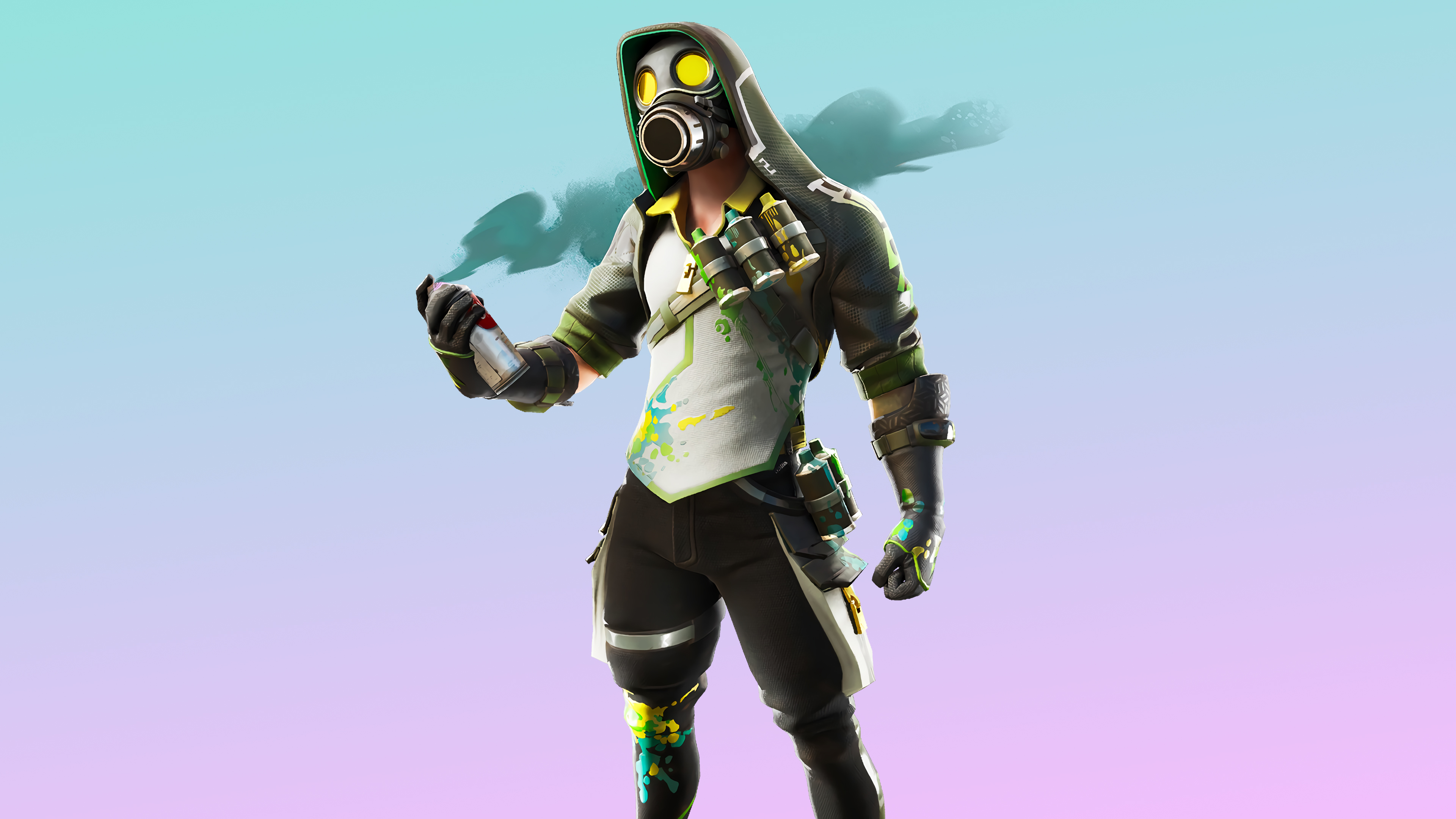 Wallpaper 4k Fortnite Toxic Tagger Skin Outfit Wallpaper