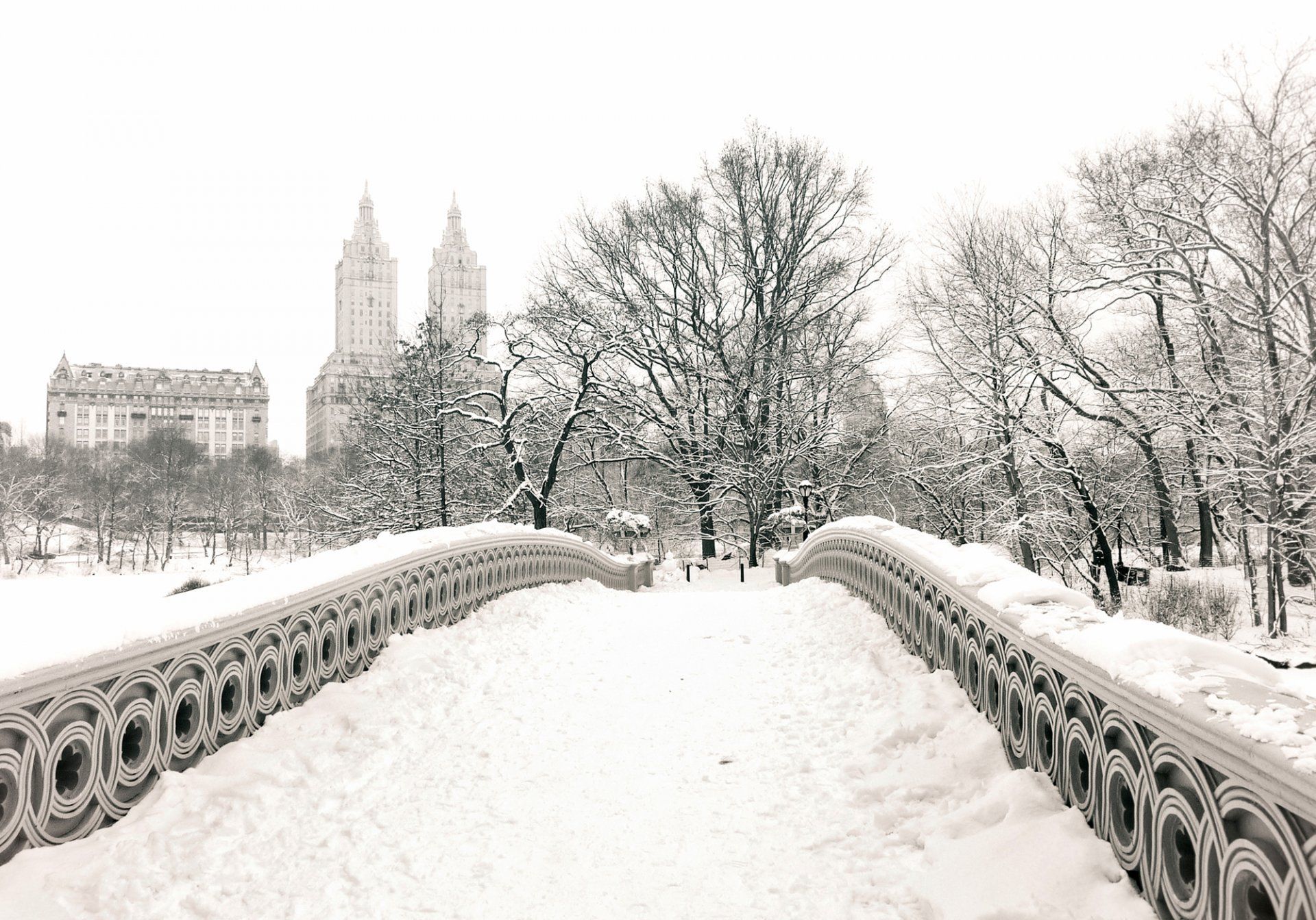 Winter in Central Park New York Wallpaper Free Winter in Central Park New York Background