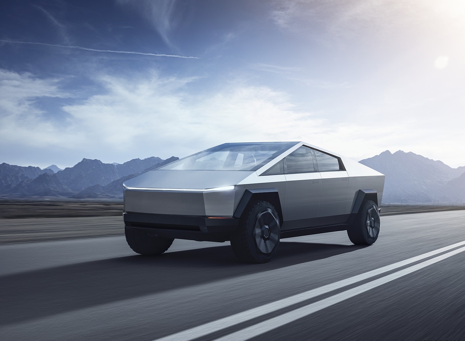 2022 Tesla Cybertruck Front Three Quarter Wallpaper