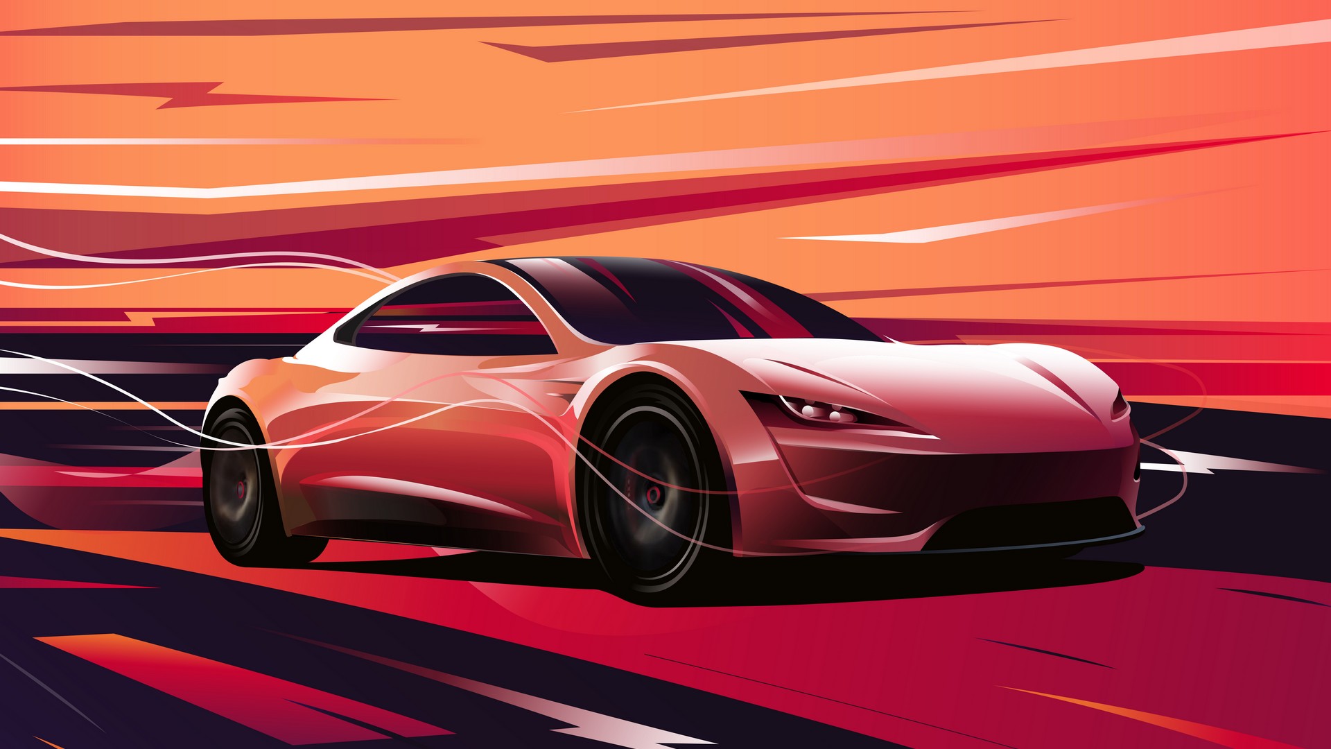 Tesla Macbook Background Wallpaper Car