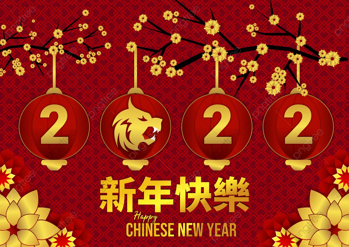The Chinese New Year 2022 Of Tiger Background, Chinese New Year, Happy New Year, Happy New Year Background Background Image for Free Download