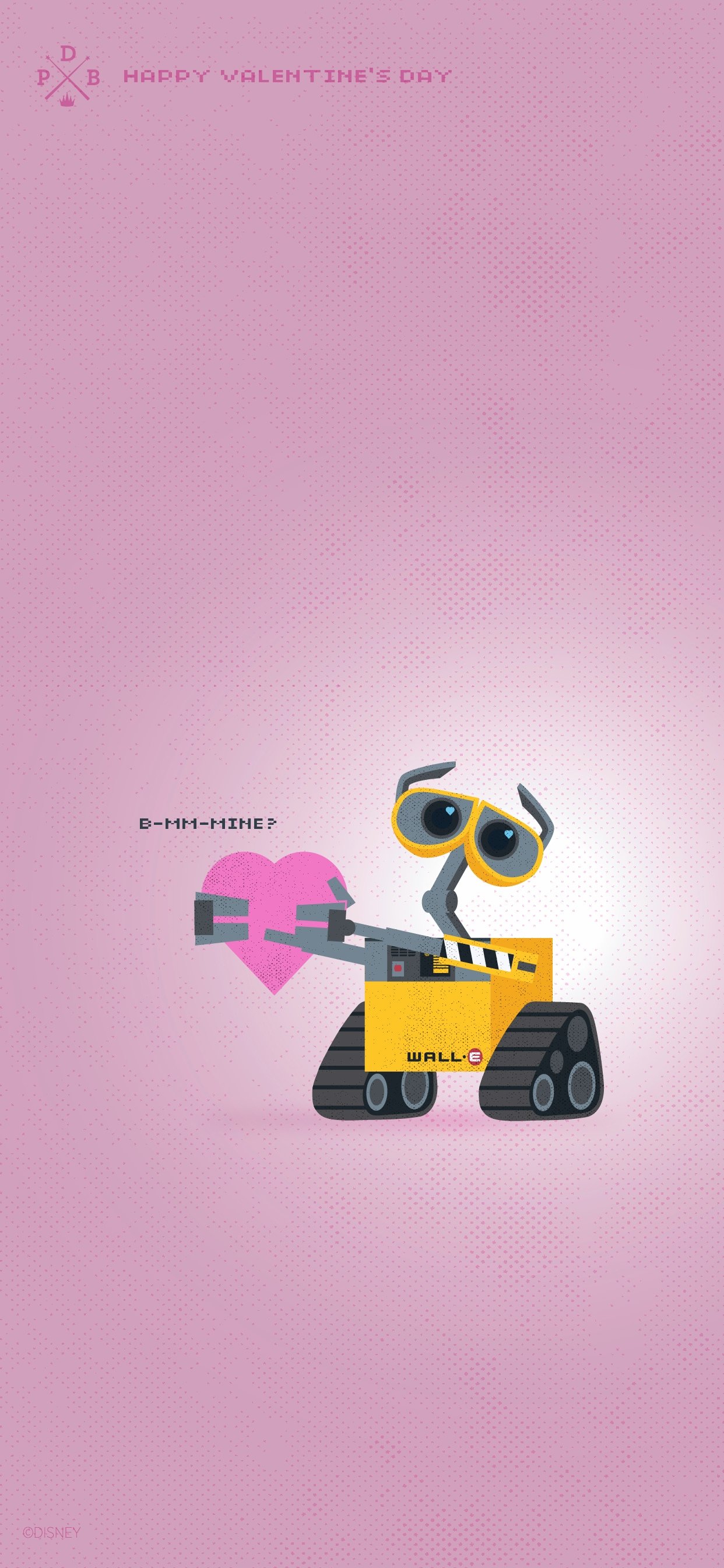 Celebrate Valentine's Day With Wall•E Wallpaper