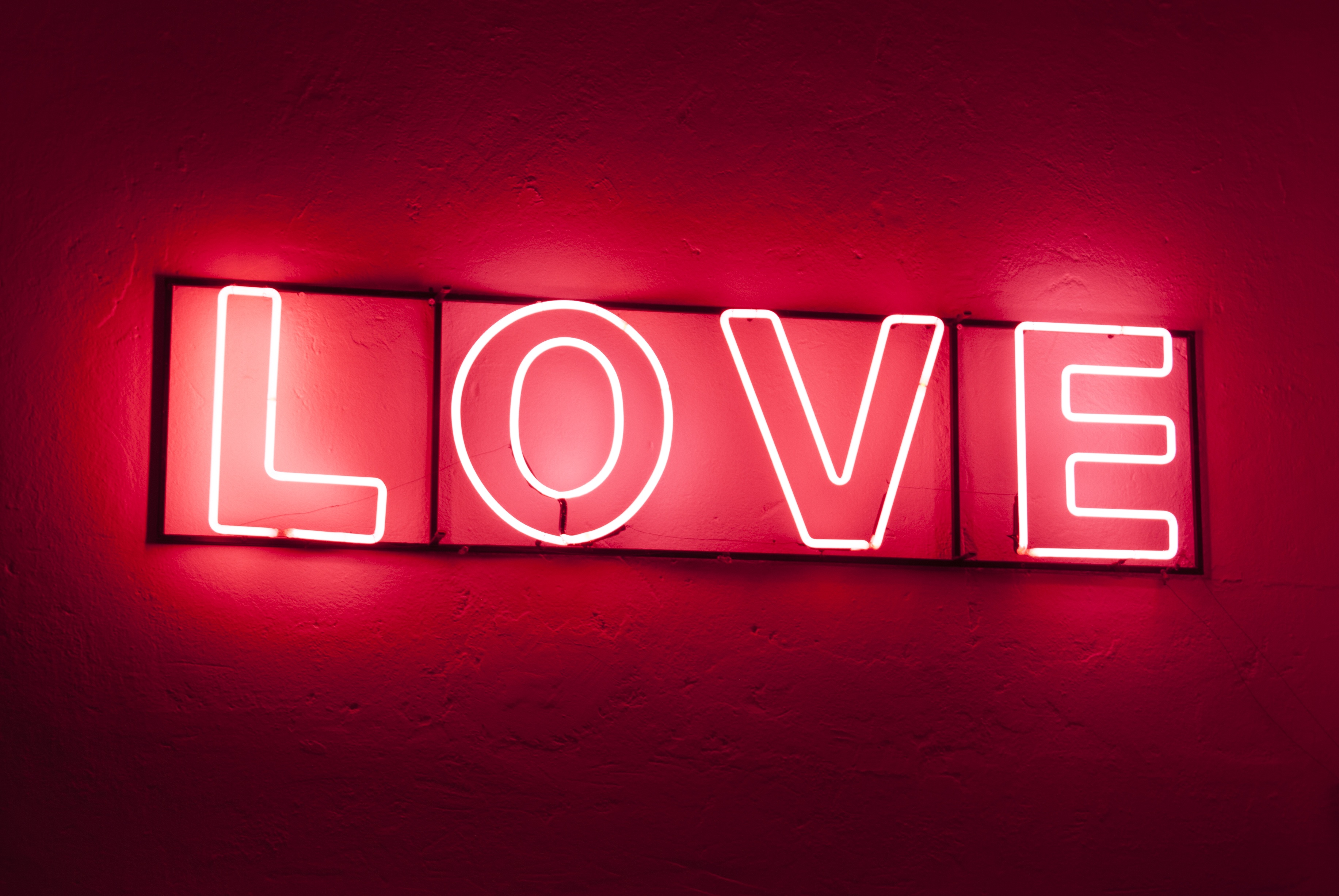 Free Image, light, number, love, red, couple, romance, romantic, neon sign, brand, font, lights, happy, happiness, logo, text, rosa, valentine, shape, feelings, computer wallpaper, electronic signage 3666x2454