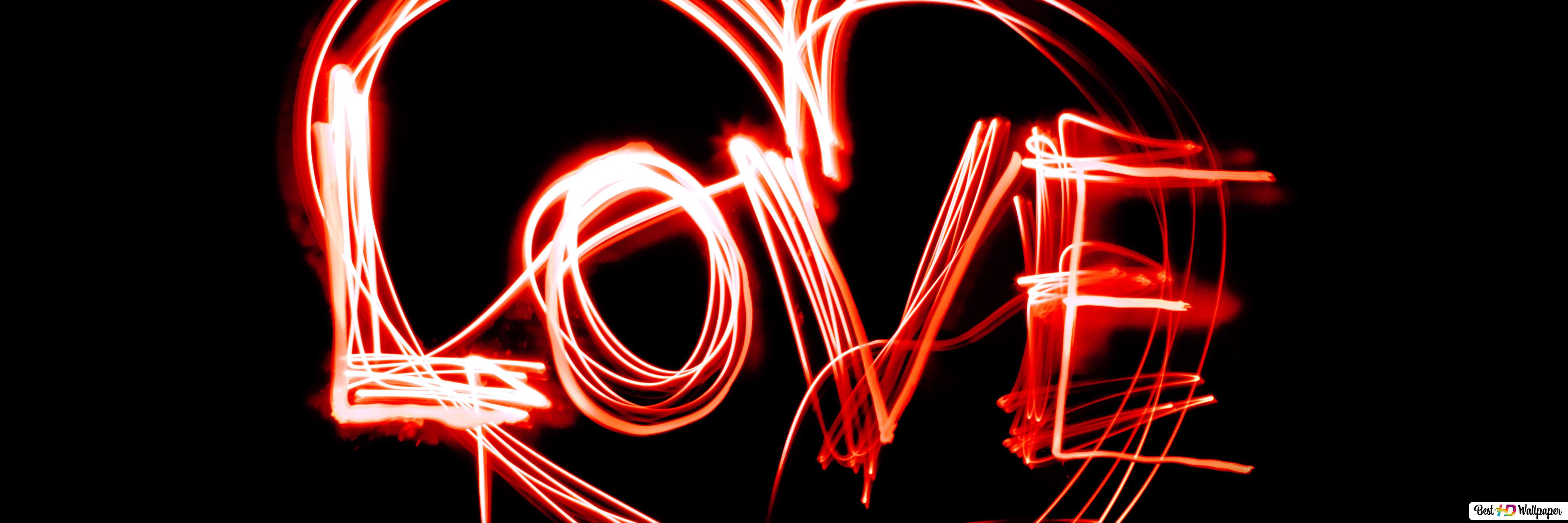 Valentine's day neon lights HD wallpaper download's Day wallpaper