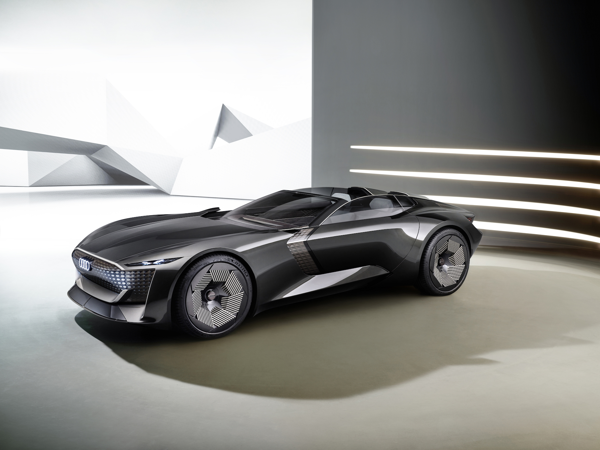 Audi Skysphere electric sports car concept shows a flexible future enabled