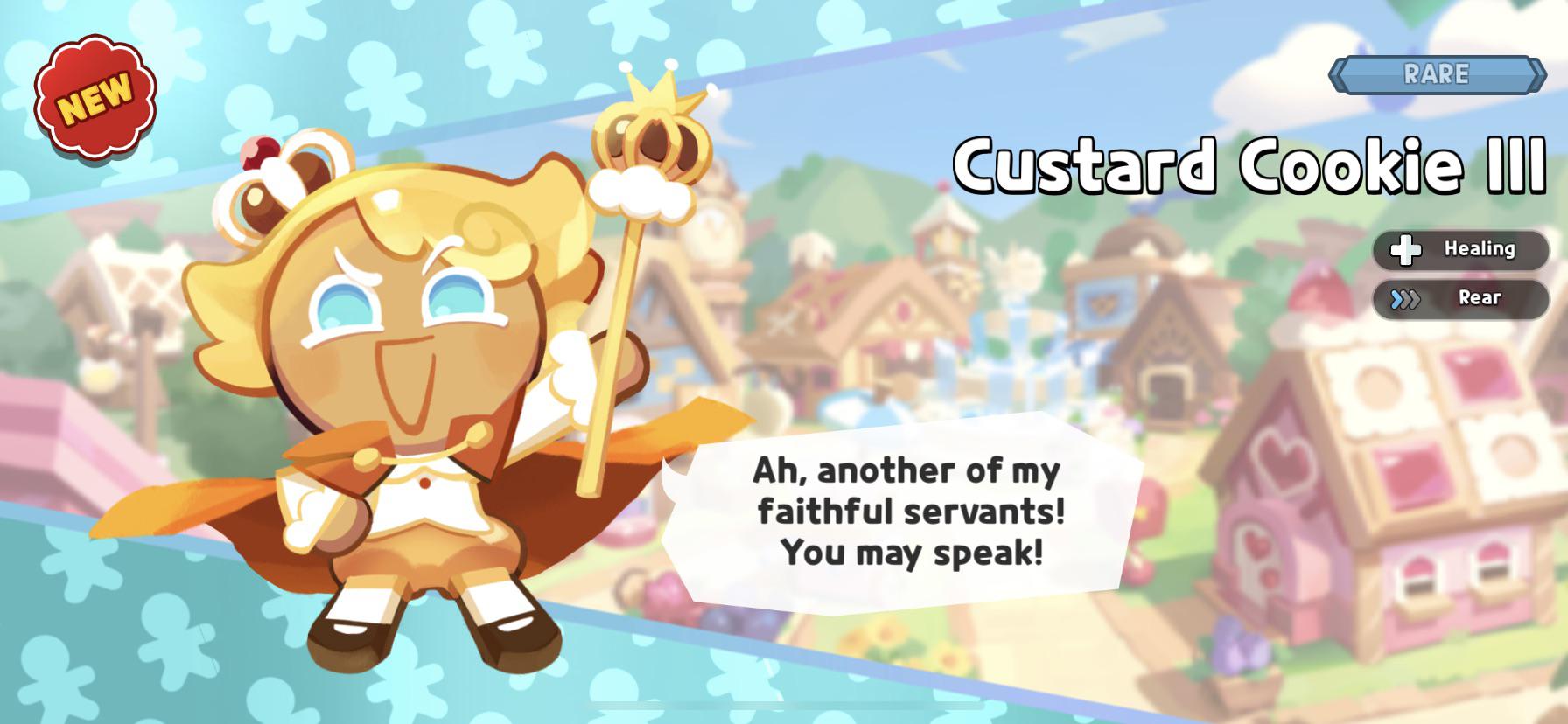 Custard cookie is my all time favorite ! (image of the new cookies I got!, three new ones!)
