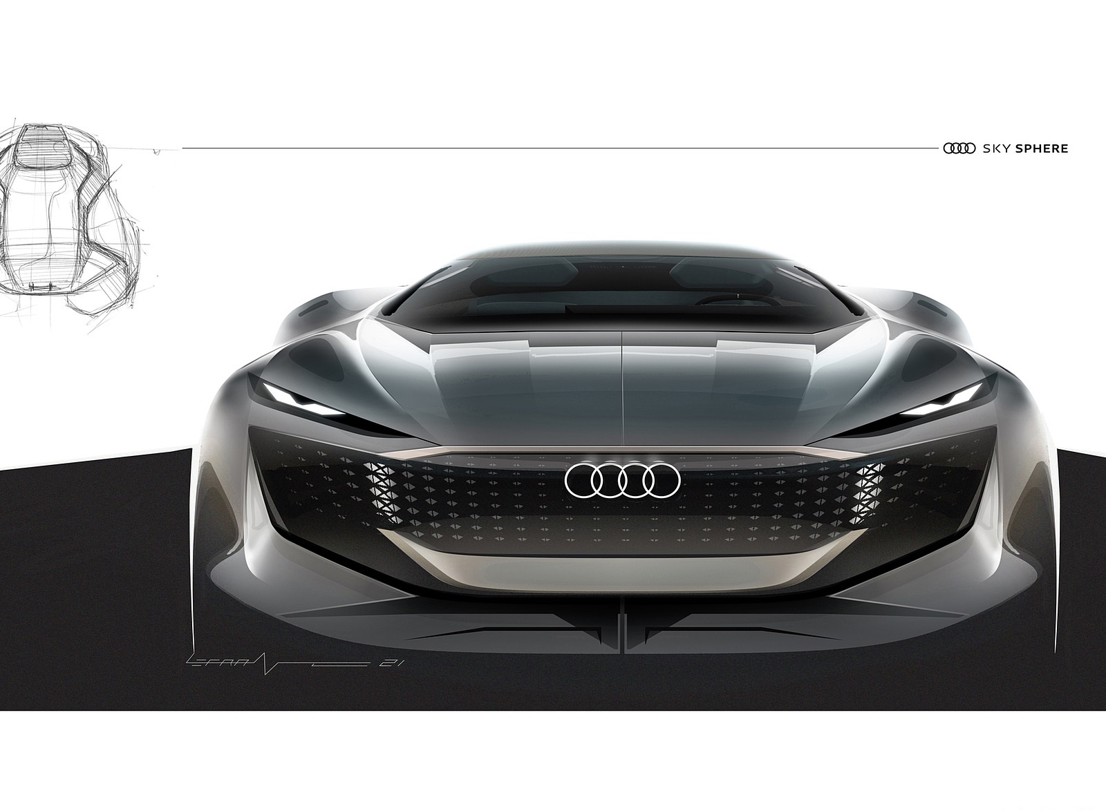 Audi Skysphere Concept Design Sketch Wallpaper