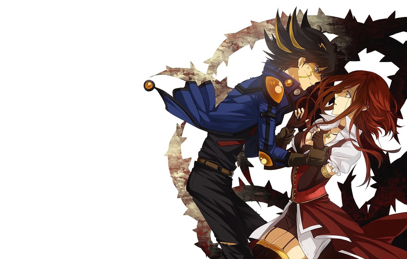 Wallpaper Girl, Pair, Guy, Two, Yu Gi Oh! Image For Desktop, Section сёнэн