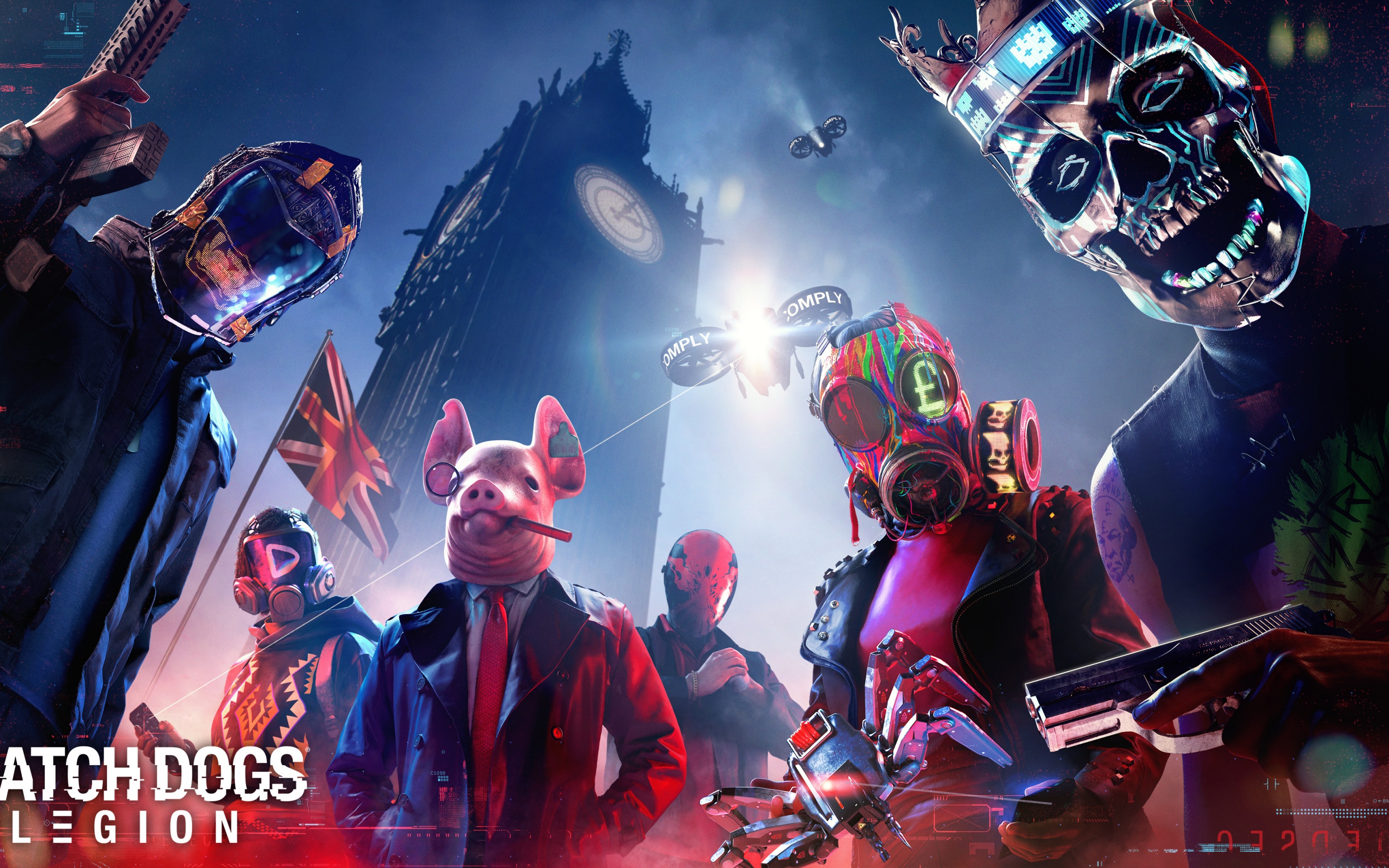 Watch Dogs: Legion Wallpaper 4K, PC Games, PlayStation 5, PlayStation 4, Games