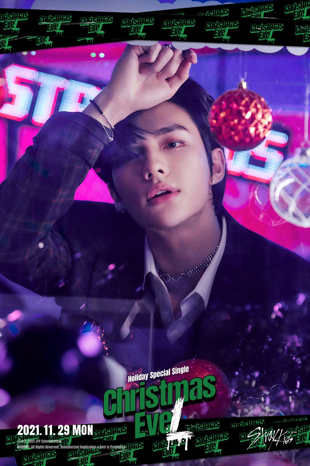 Stray Kids Christmas EveL Teaser Photo (Bang Chan, Changbin, Lee Know, Hyunjin) (HQ HD)-Pop Database Dbkpop.com