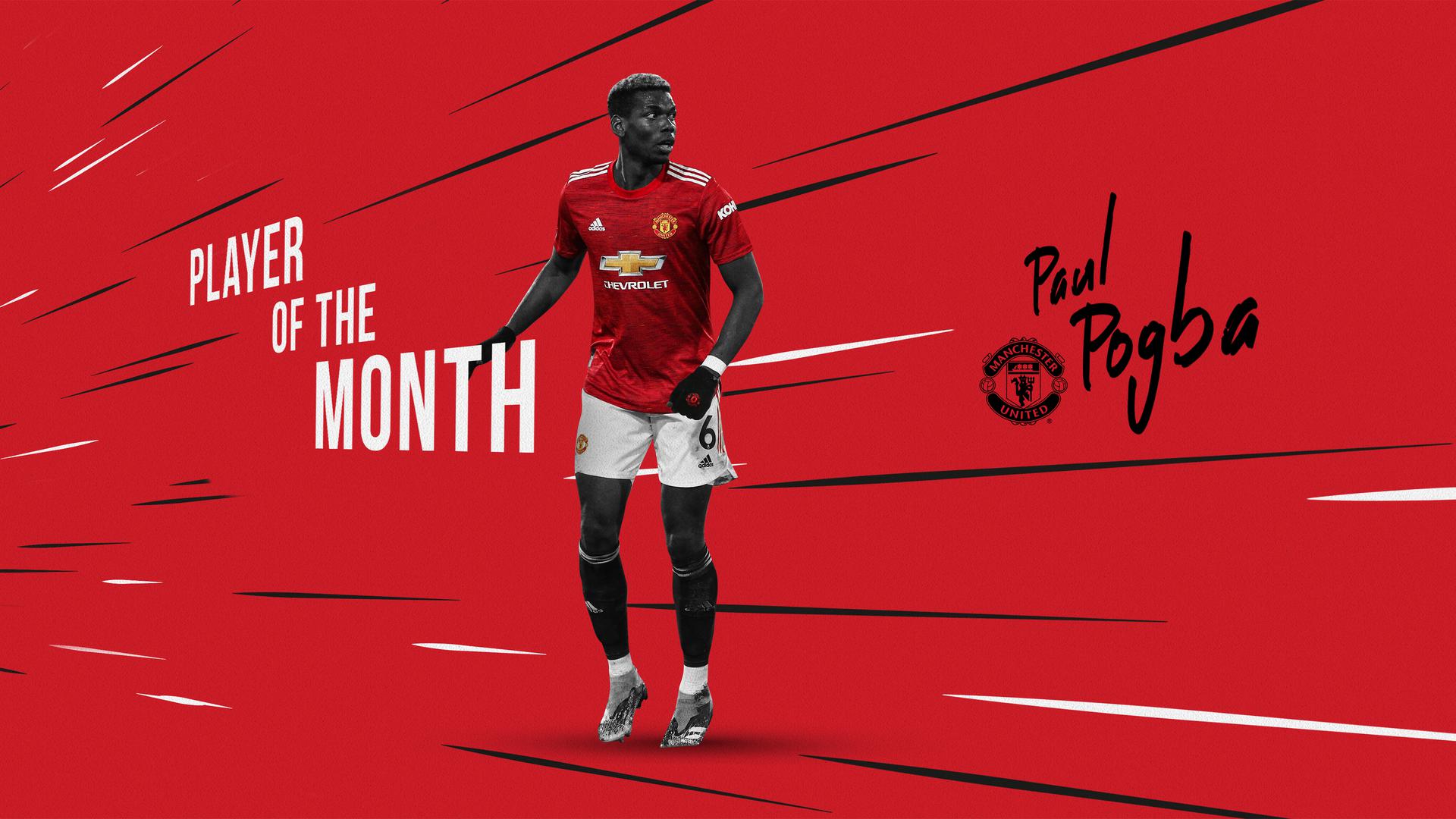Paul Pogba voted Man United Player of the Month for January 2021