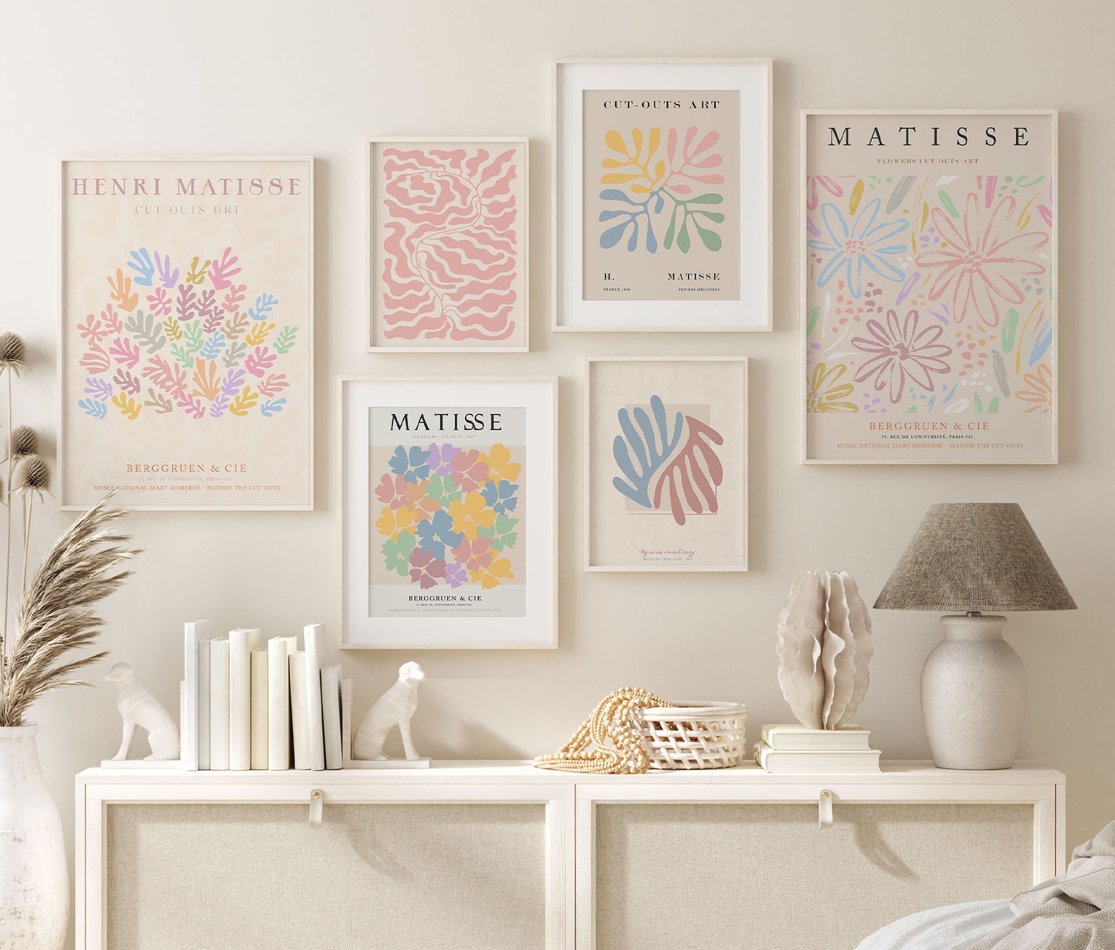 Gallery Set of 6 Matisse Danish Pastel Aesthetic Print