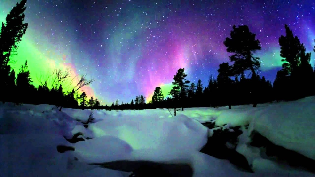 northern lights live wallpaper, aurora, sky, nature, natural landscape, winter