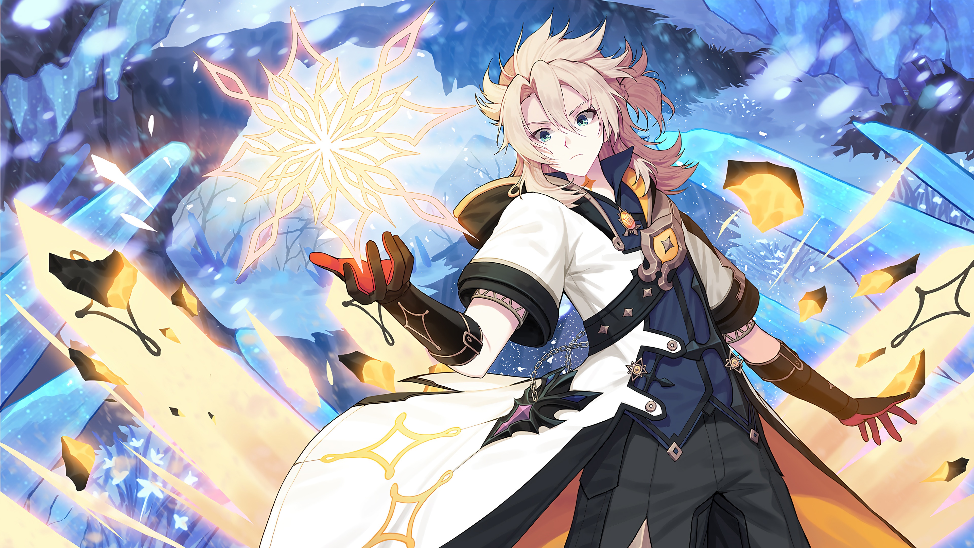 wallpaper, albedo, genshin impact, 4k, HD HD Wallpaper