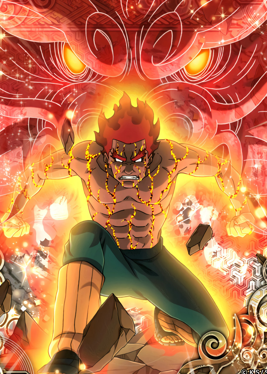 My Might Guy Opening the 8th Gate Fan Artwork produced on a metal sheet   rNaruto eight gates HD phone wallpaper  Pxfuel