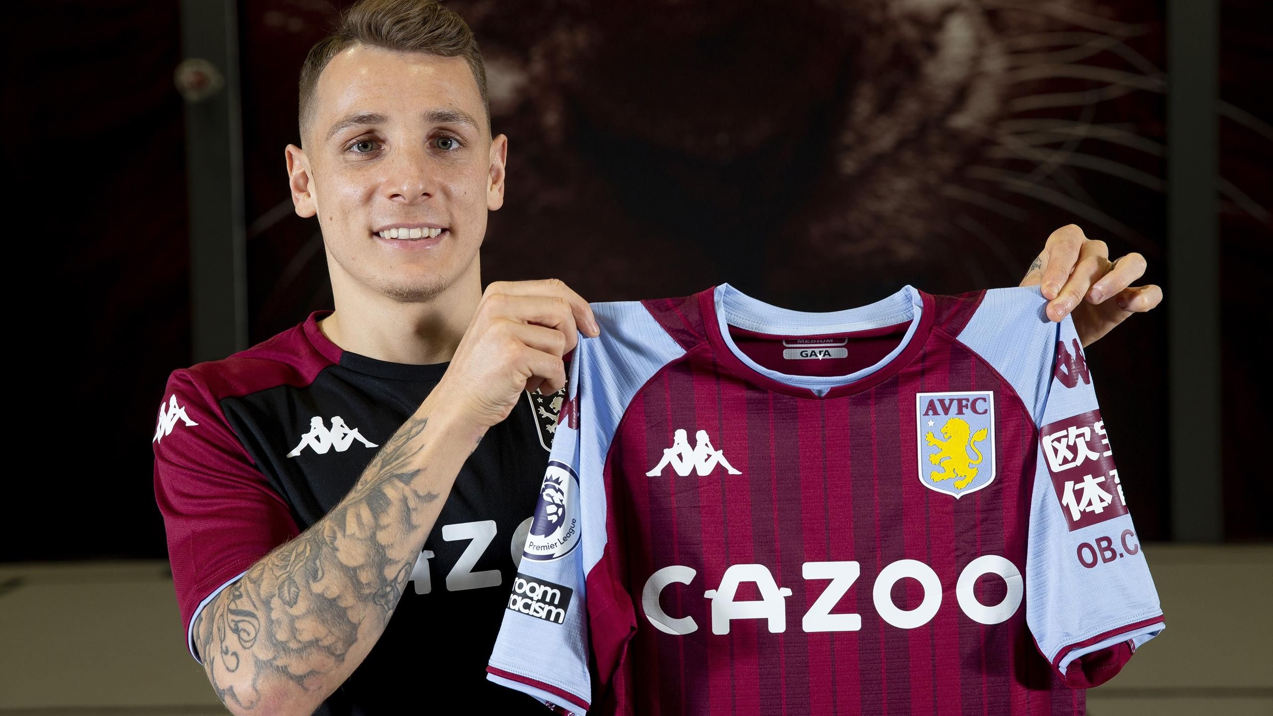 Lucas Digne joins Aston Villa in £25 million deal from Everton after Philippe Coutinho signing