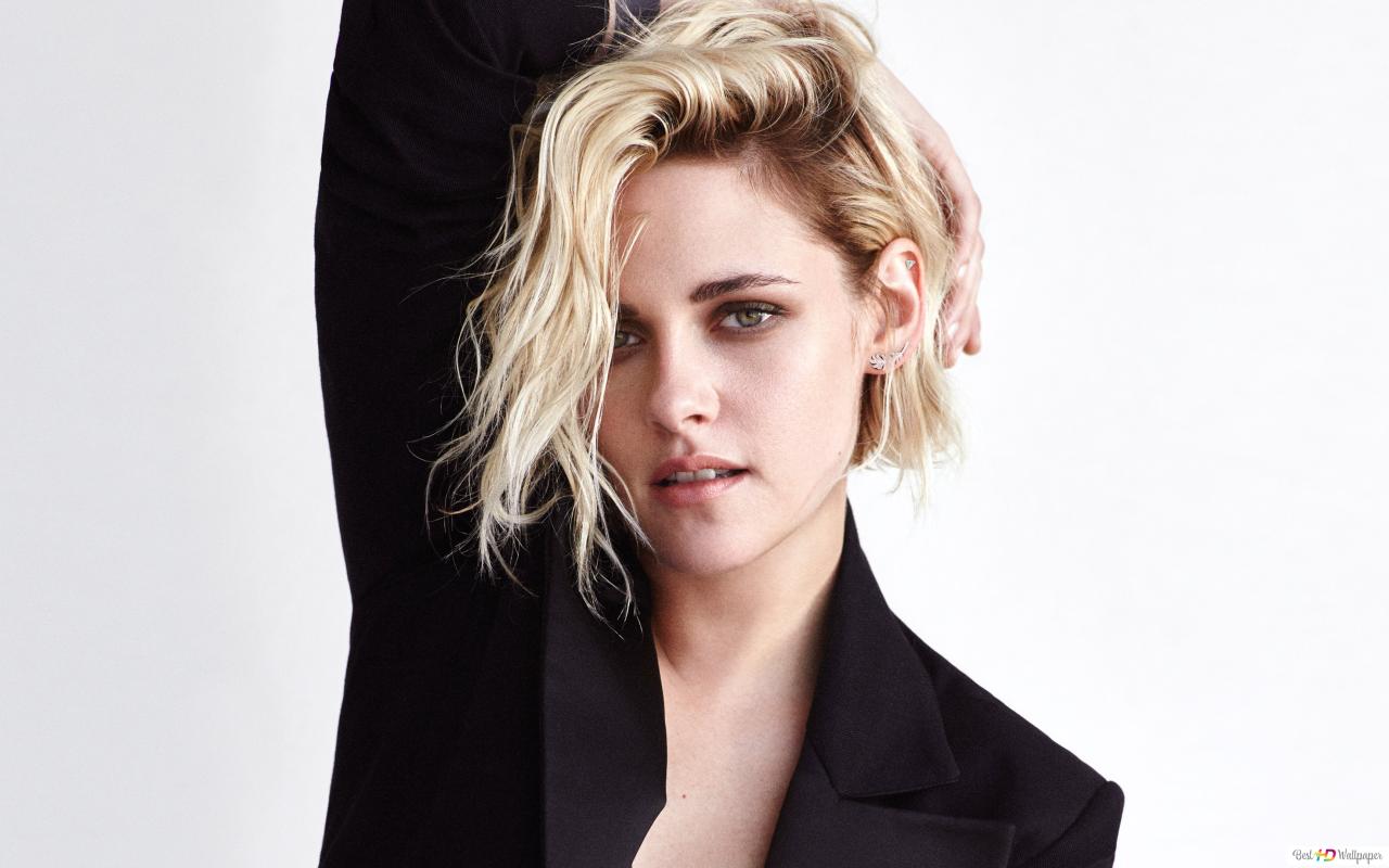 Short blonde hair looks good on Actress Kristen Stewart HD wallpaper download