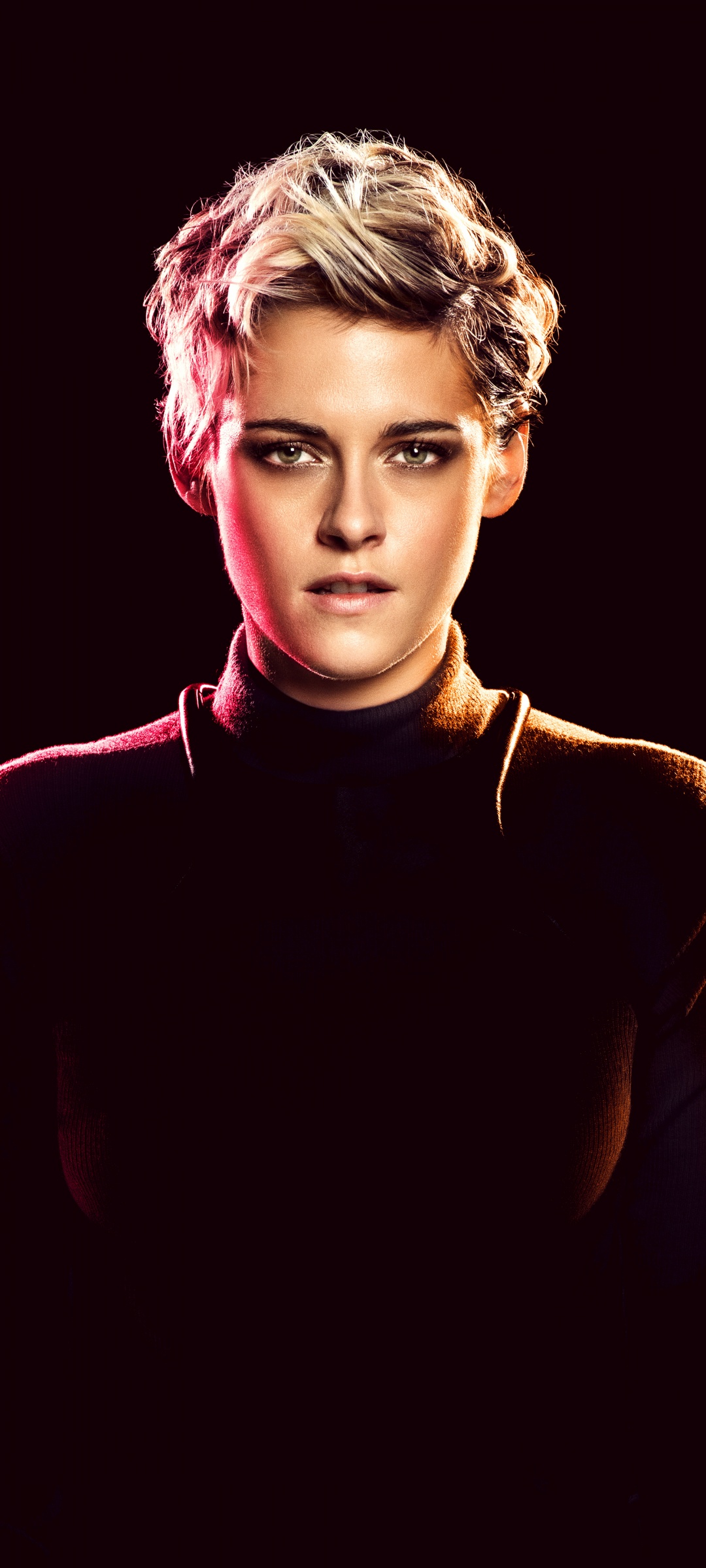 Kristen Stewart Wallpaper 4K, Charlie's Angels, Black background, 5K, 8K, People
