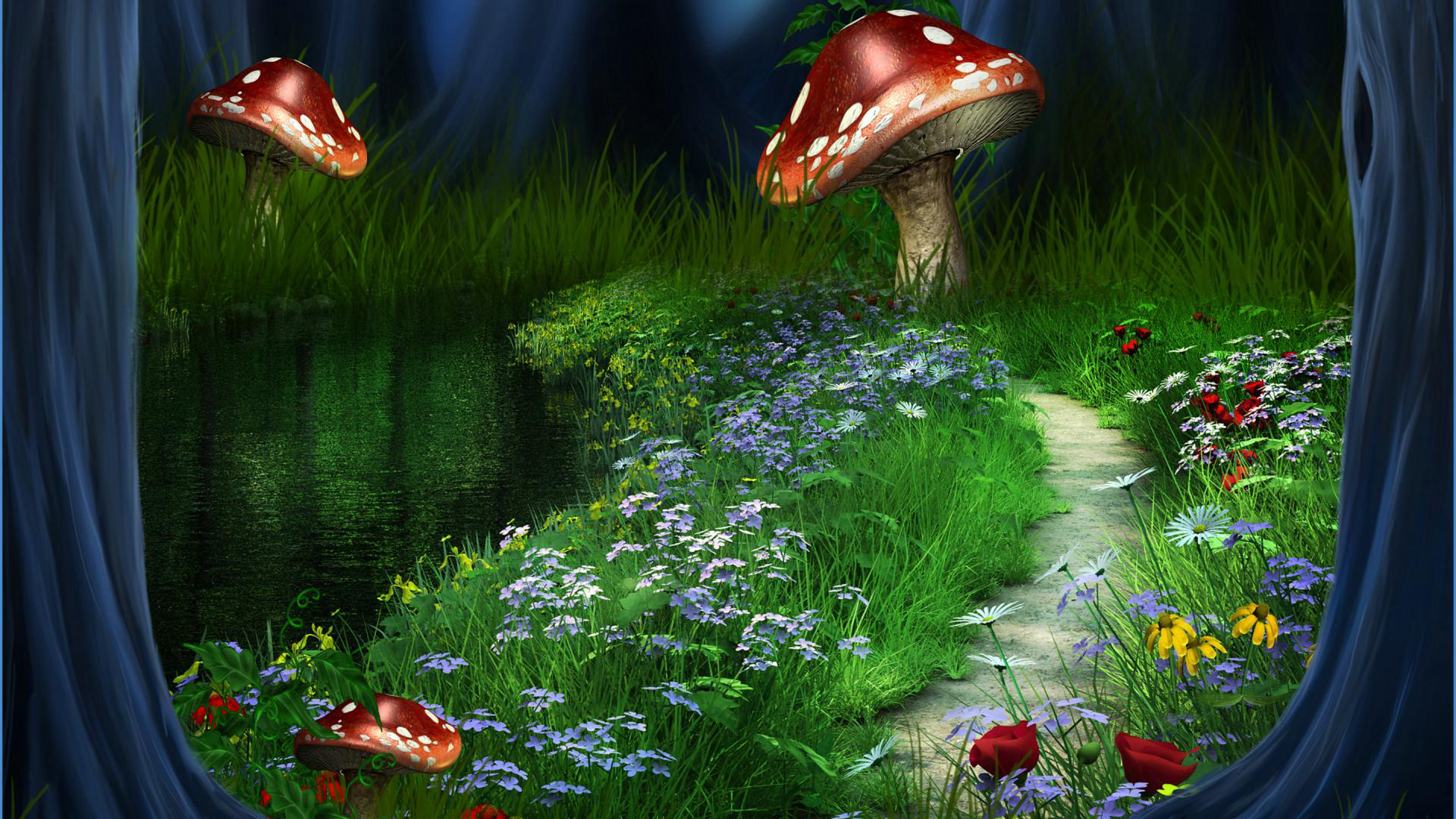 Collection Mushroom background