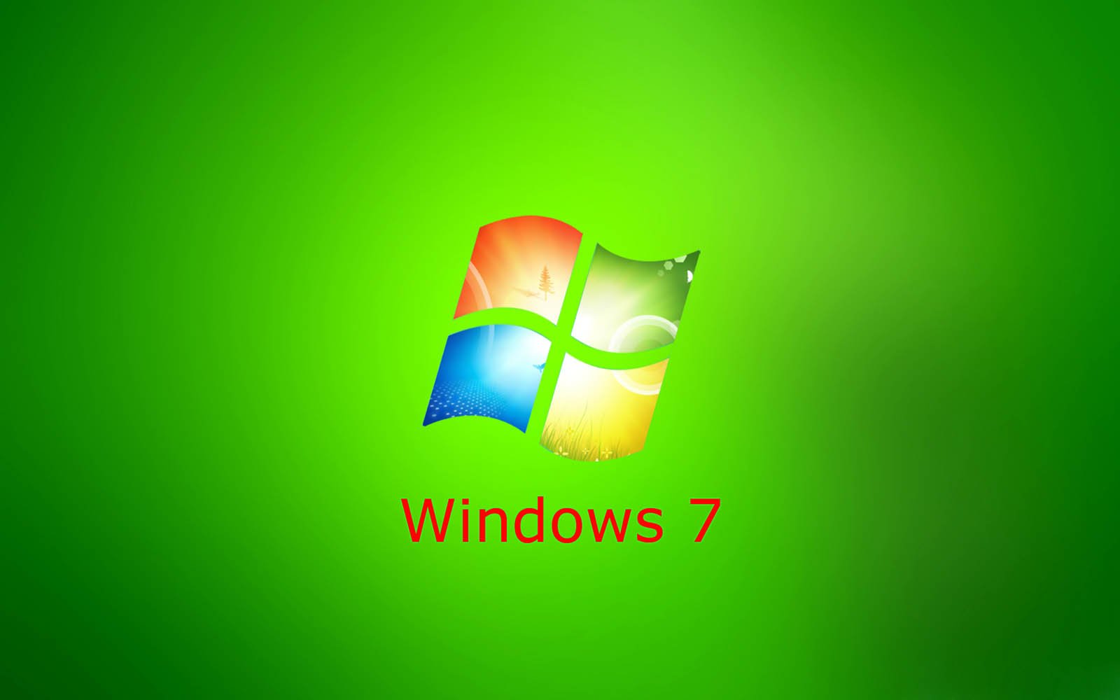 XS Wallpaper HD: Green Windows 7 Wallpaper