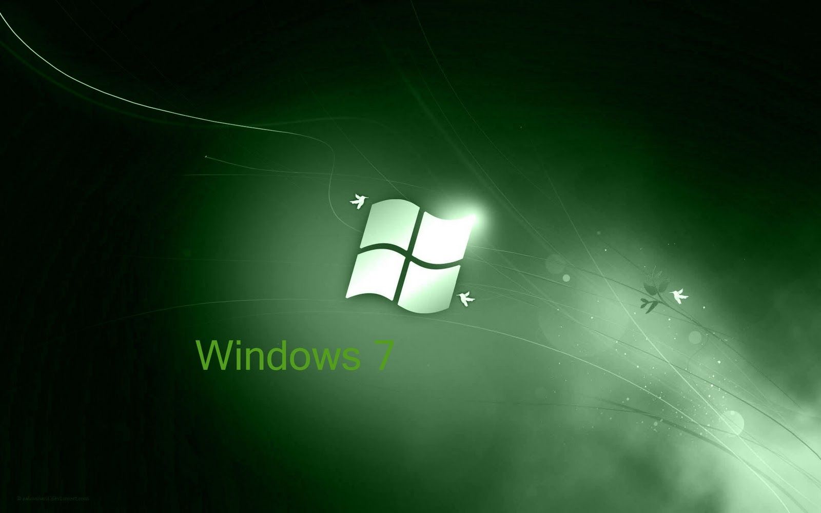 Green Microsoft Windows 7 Wallpaper HD. Free High Definition