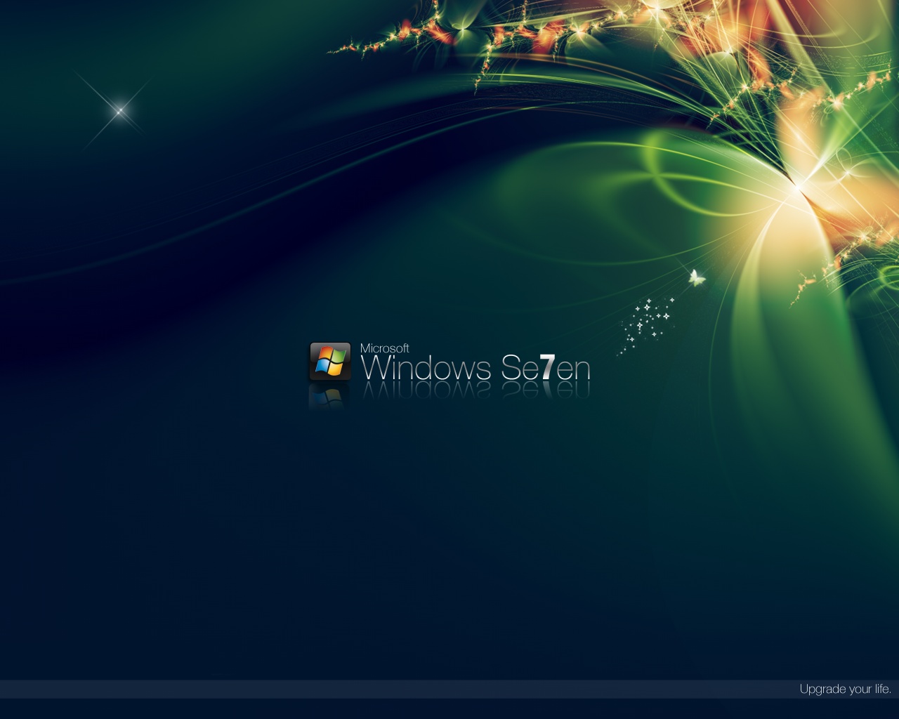 Green Windows 7 wallpaper. Green Windows 7