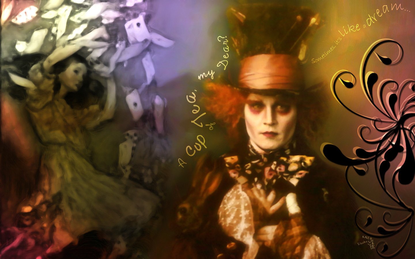 alice, In, Wonderland, Mad, Hatter, Johnny, Depp Wallpaper HD / Desktop and Mobile Background