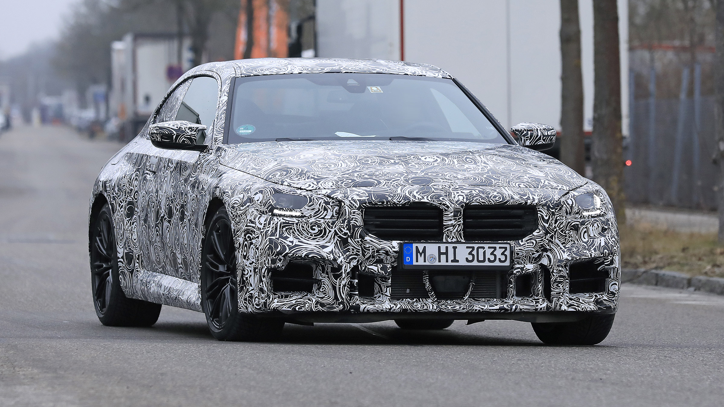 2022 BMW M2 spied looking meaner than ever