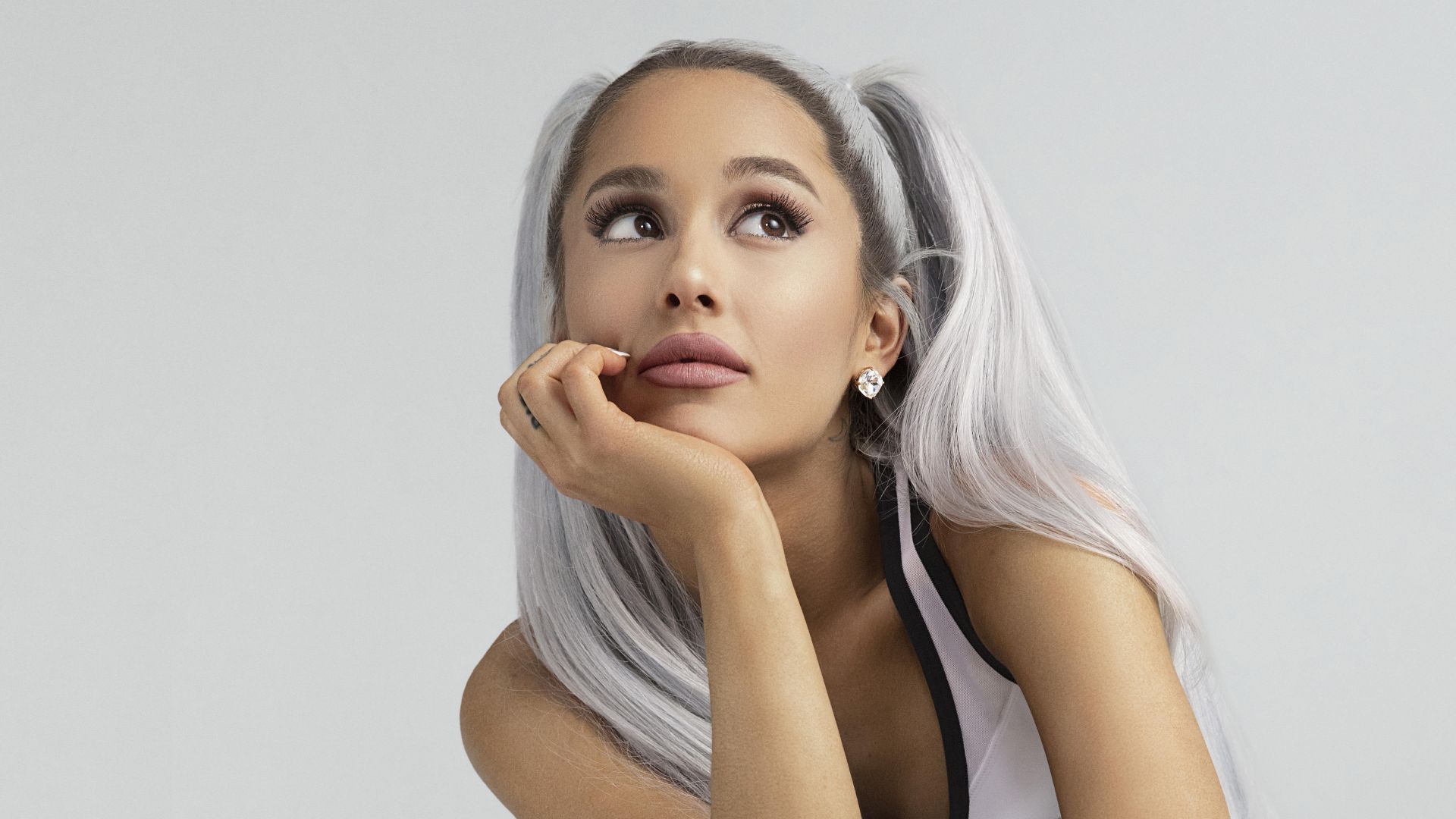 Ariana grande, white hair, celebrity wallpaper, HD image, picture, background, 9f25a7