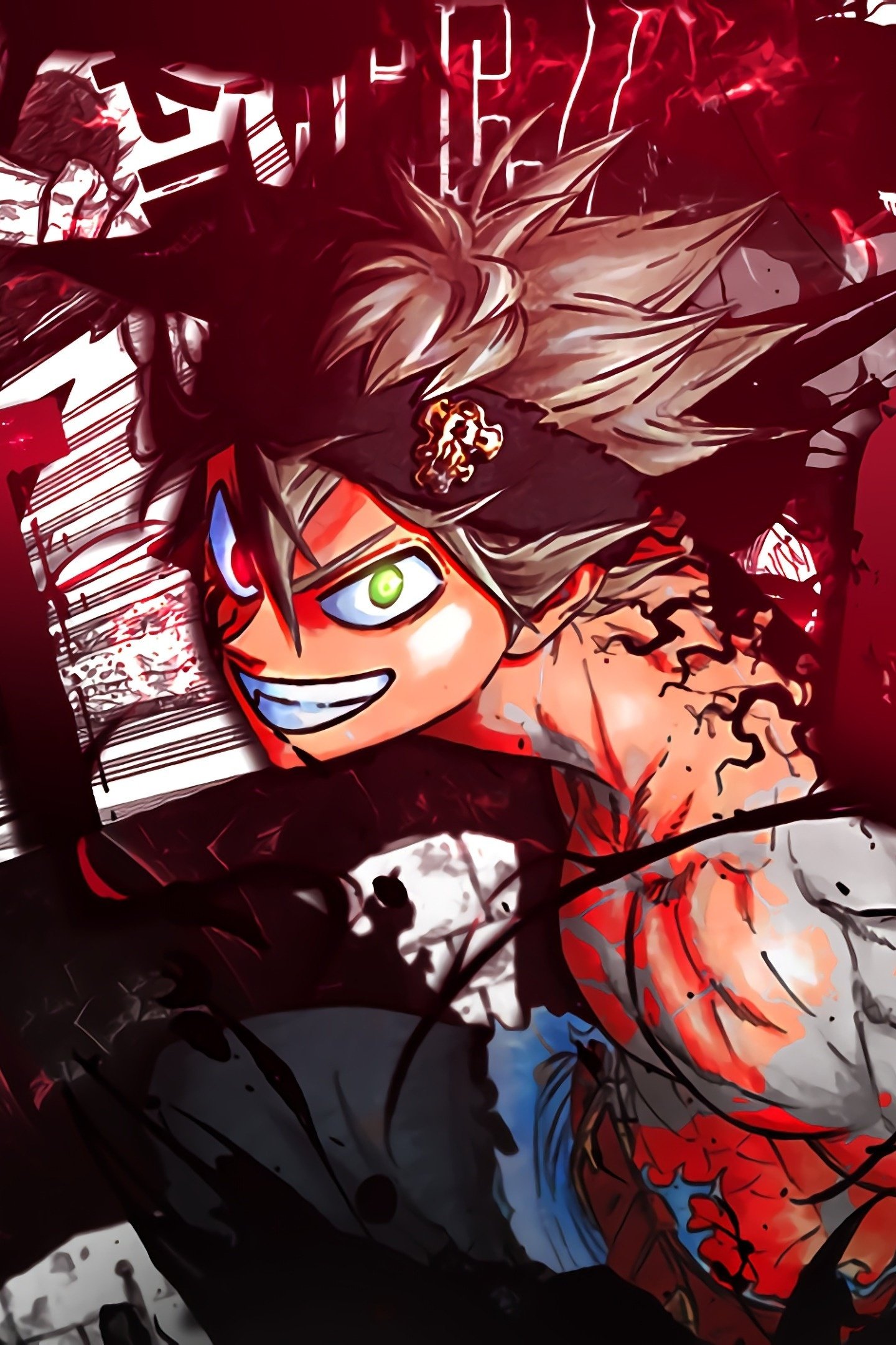 Red and Black: Asta Union Mode! Fanart/Wallpaper that I made : r