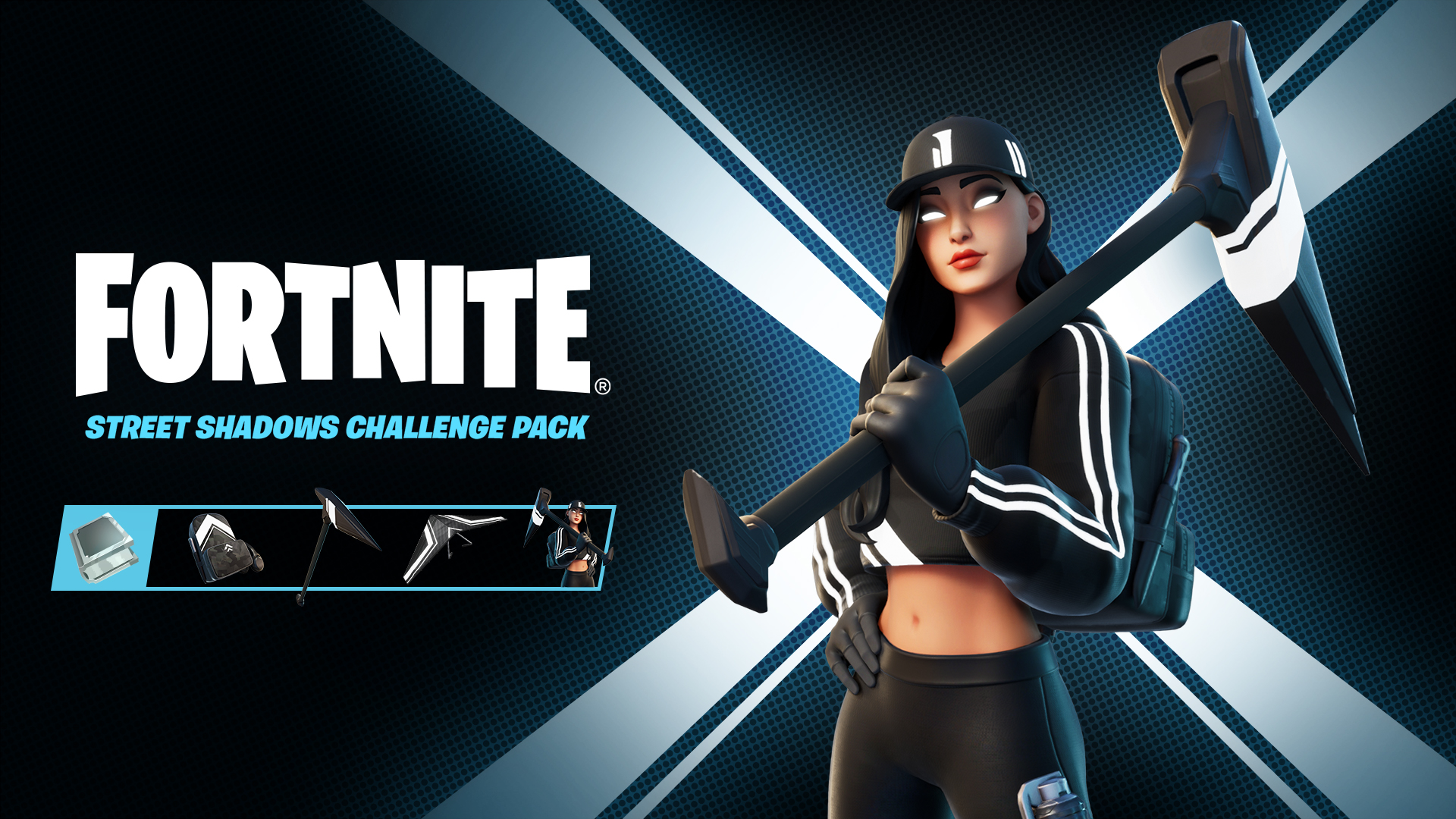 Fortnite, it's more fun to stay in the shadows. PC players, log in and head to the Shop to claim the Street Shadows Challenge Pack and unlock free rewards