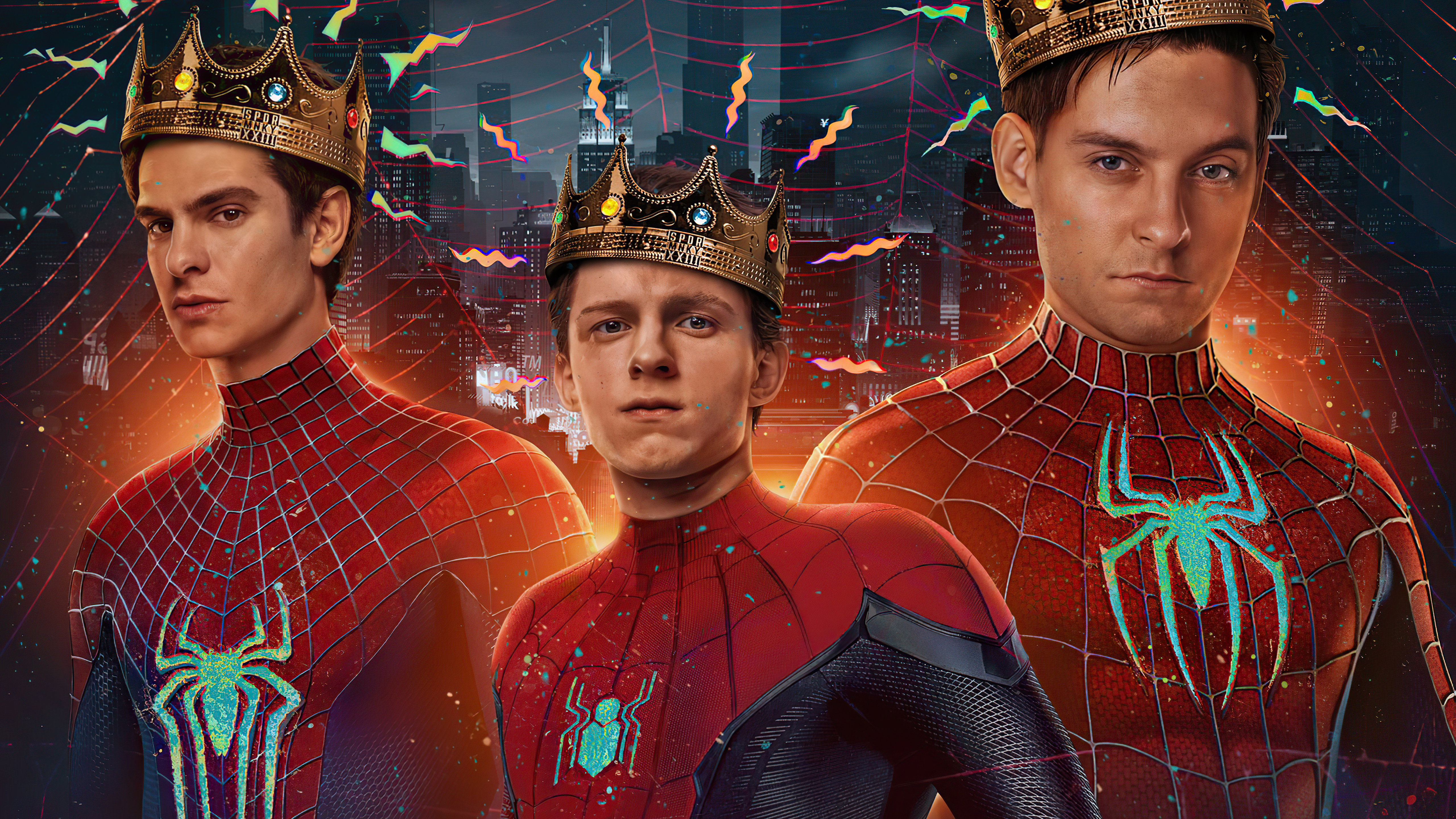 SpiderManNoWayHome Peterparker TobeyMaguire AndrewGarfield TomHolland Spiderverse, HD Movies, 4k Wallpaper, Image, Background, Photo and Picture