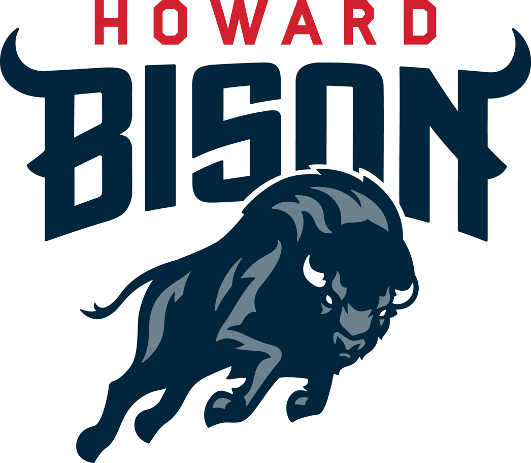 Howard Bison Secondary Logo Division I (d H) (NCAA D H) Creamer's Sports Logos Page