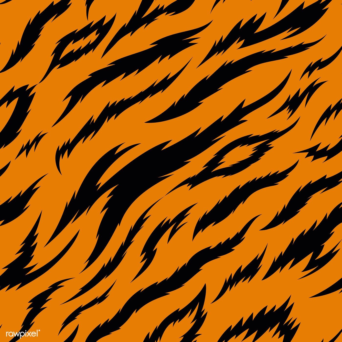 Tiger stripes seamless vector pattern. free image / manotang. Vector pattern, Tiger vector, Tiger stripes