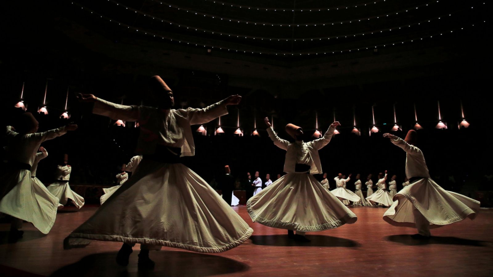AP PHOTOS: Turkey's whirling dervishes honor Sufi poet