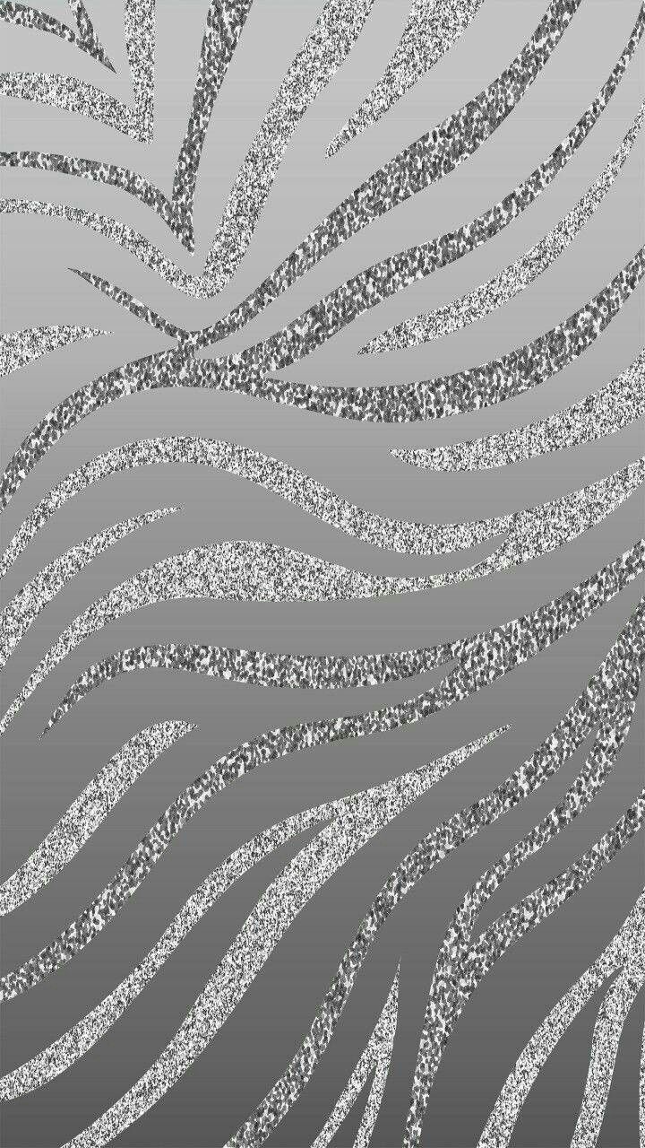 Grey Tiger Print Wallpaper