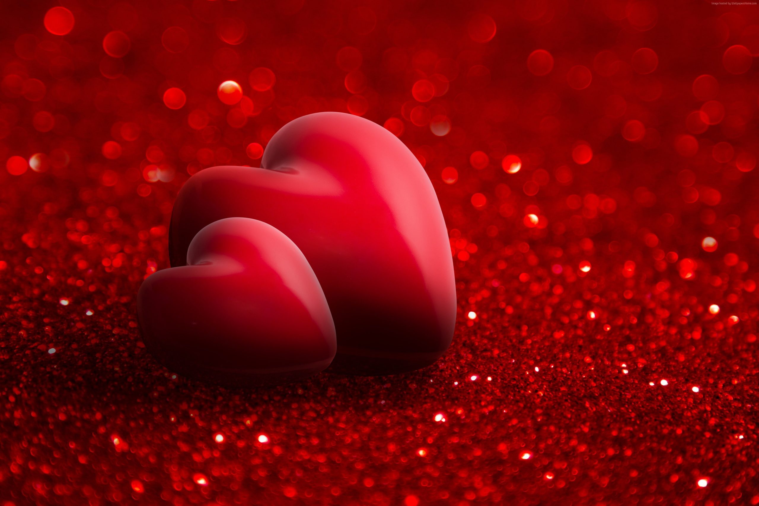 Red, 4K, Love Image, Heart, Valentines Day Wallpaper • Wallpaper For You