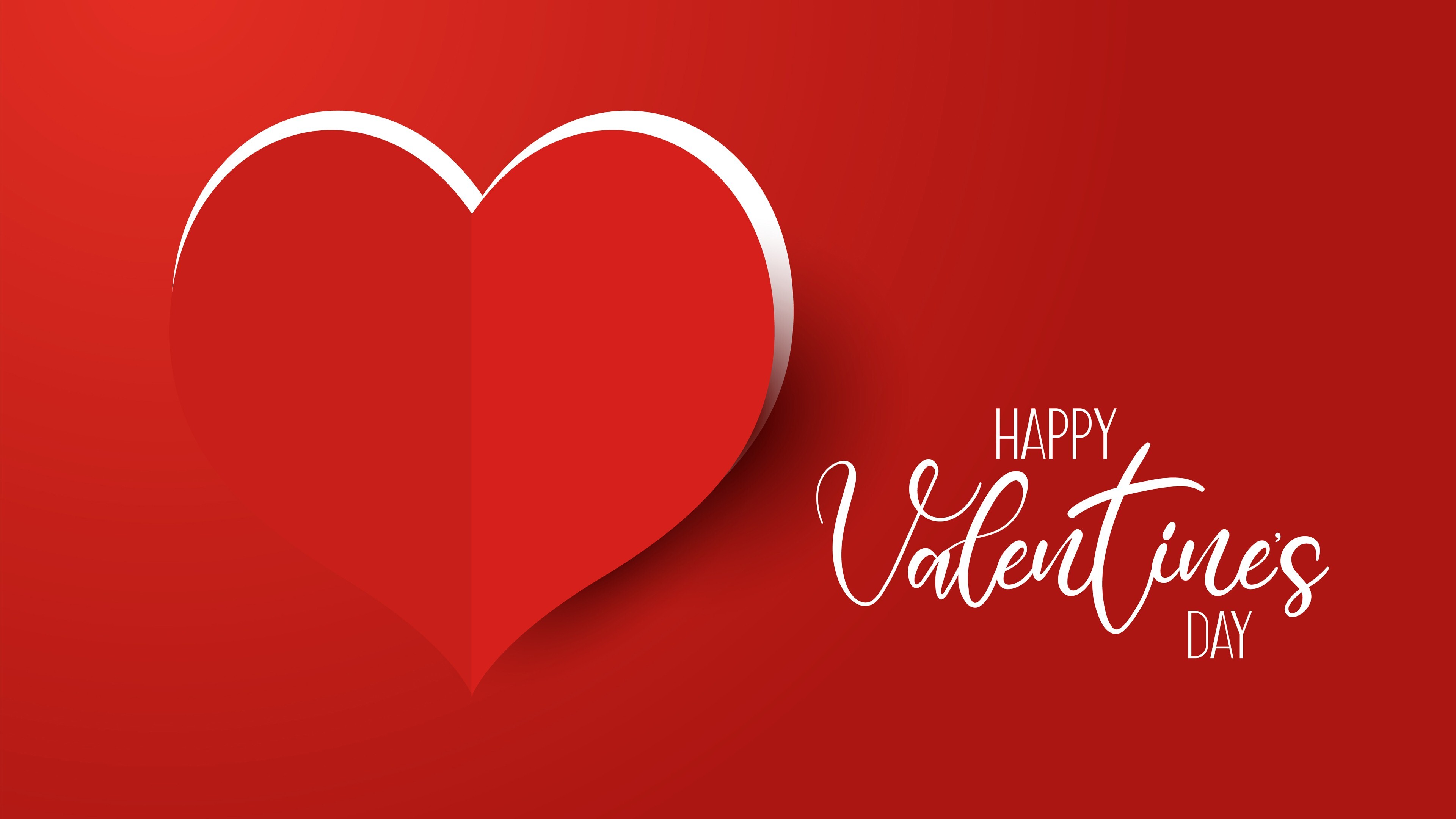 Beautiful Valentines Day Red 4K Wallpaper
